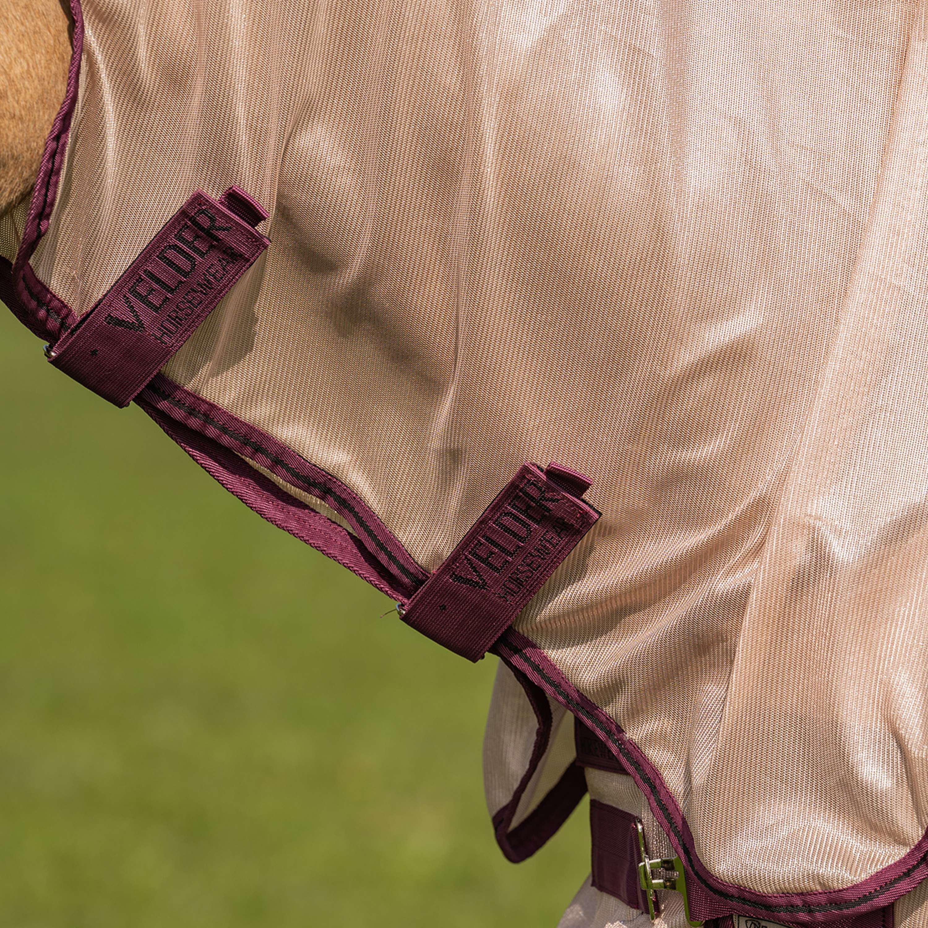 Velder Horsewear Couverture Anti-Mouches Mesh avec Couvre-cou Earth Grey - Image 5
