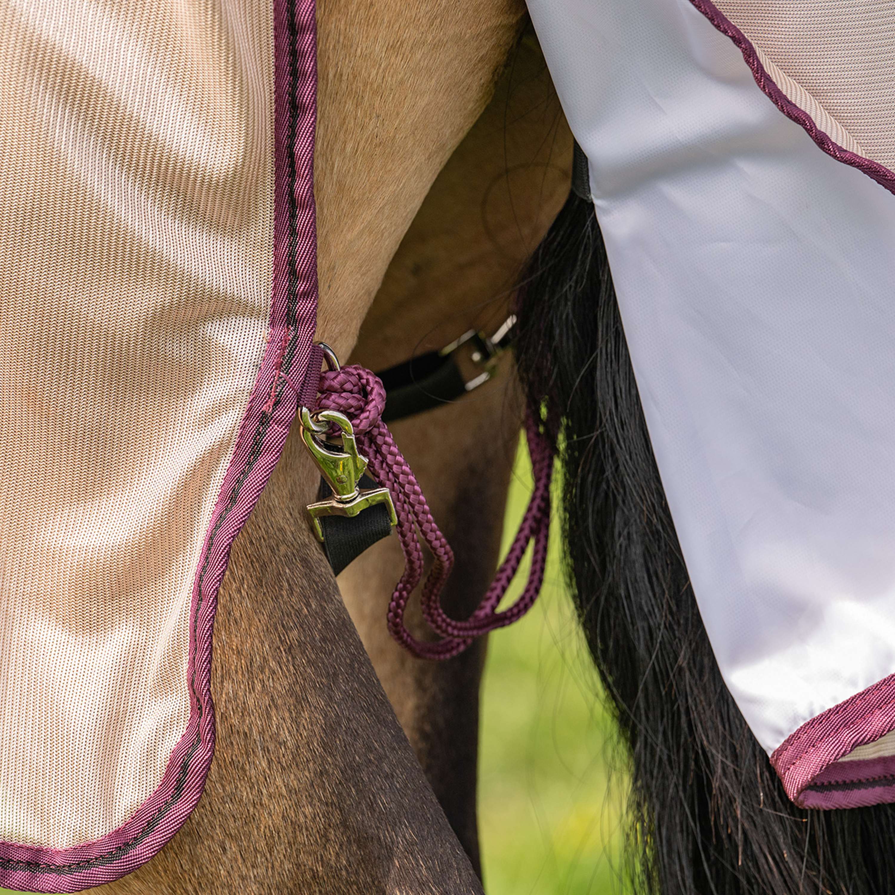 Velder Horsewear Couverture Anti-Mouches Mesh avec Couvre-cou Earth Grey - Image 9