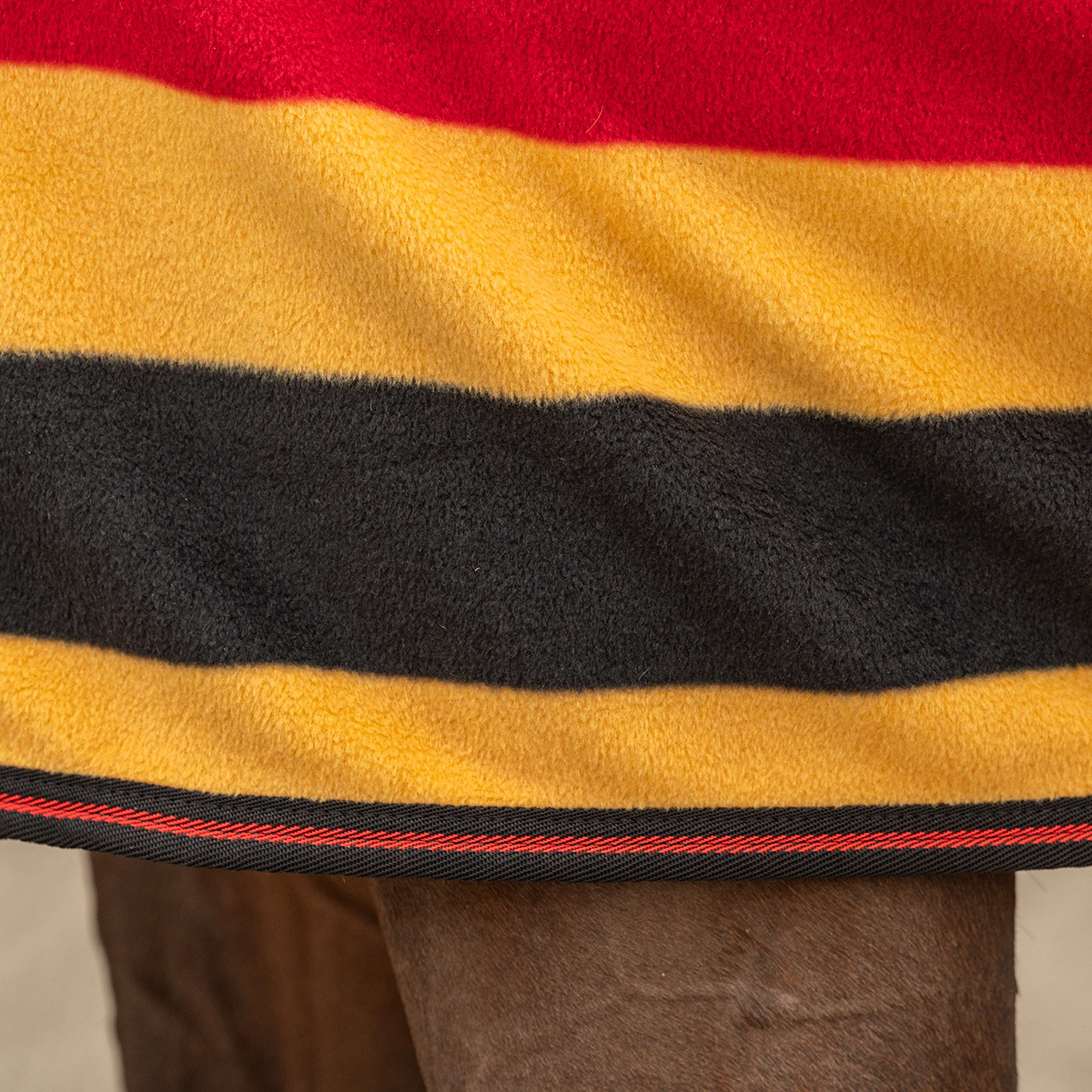 Velder Horsewear Deluxe Fleece Cooler Rug Noir/Jaune - Image 6