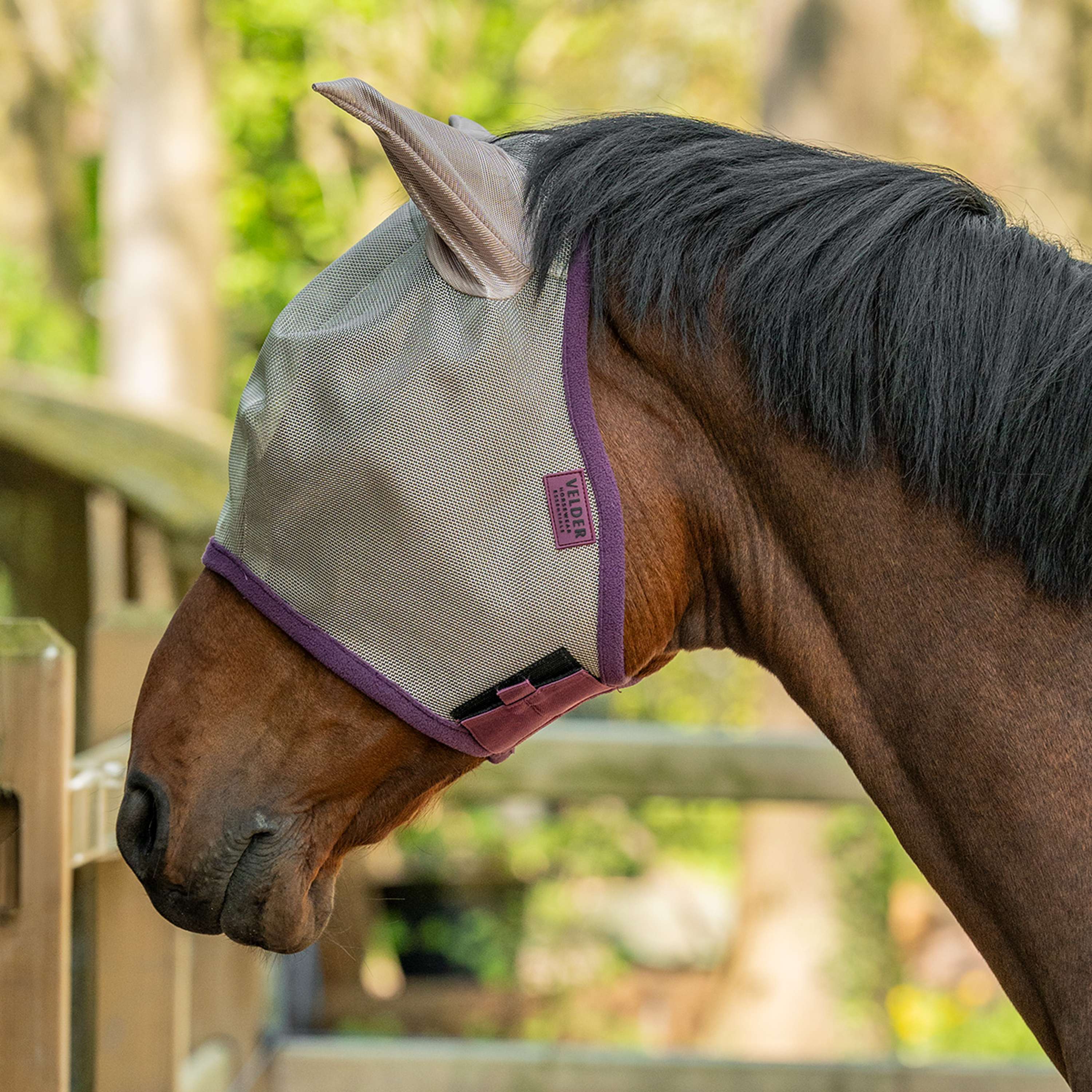 Velder Horsewear Masque Anti-Mouches avec Oreilles Sand Stone - Image 2