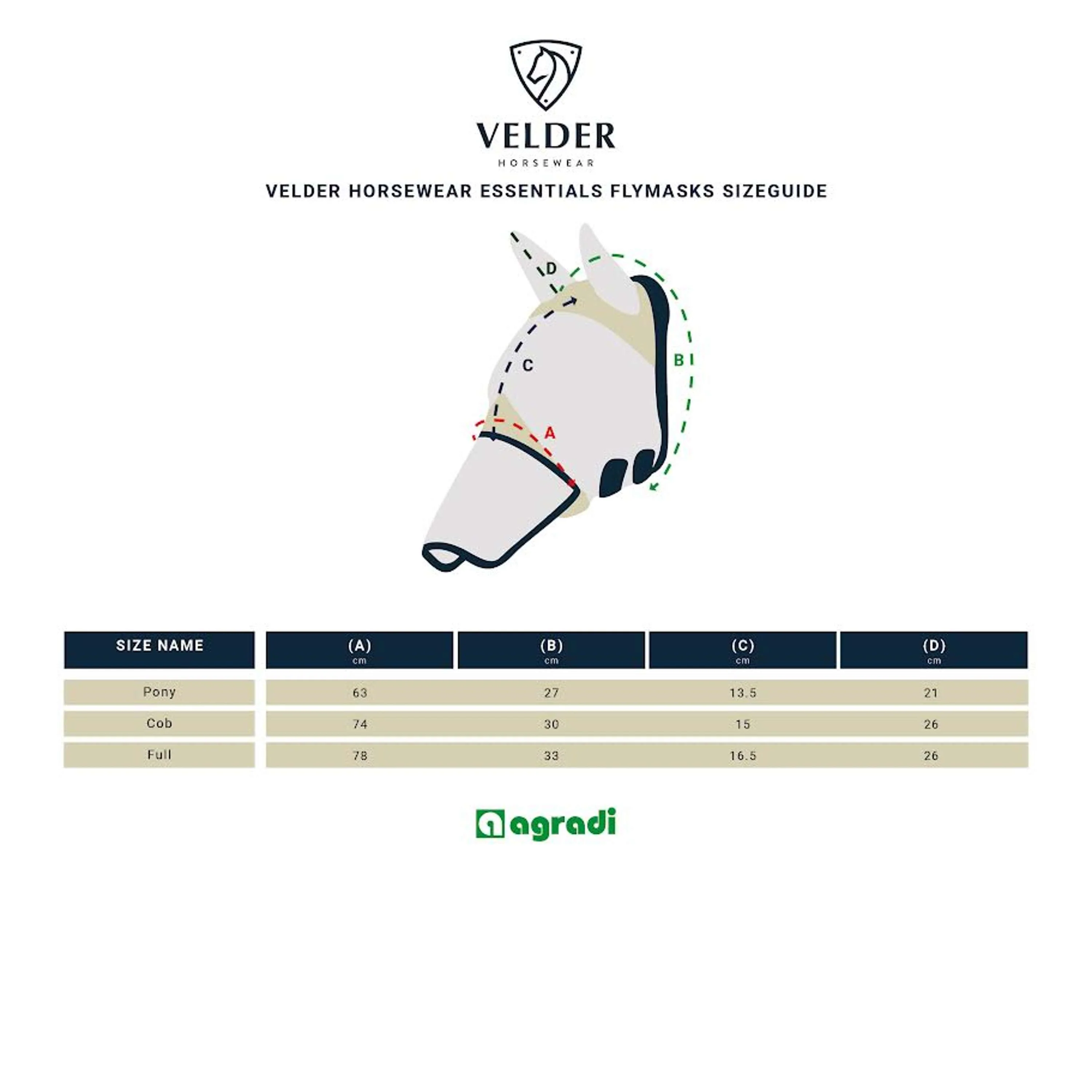 Velder Horsewear Masque Anti-Mouches avec Oreilles Sand Stone - Image 5