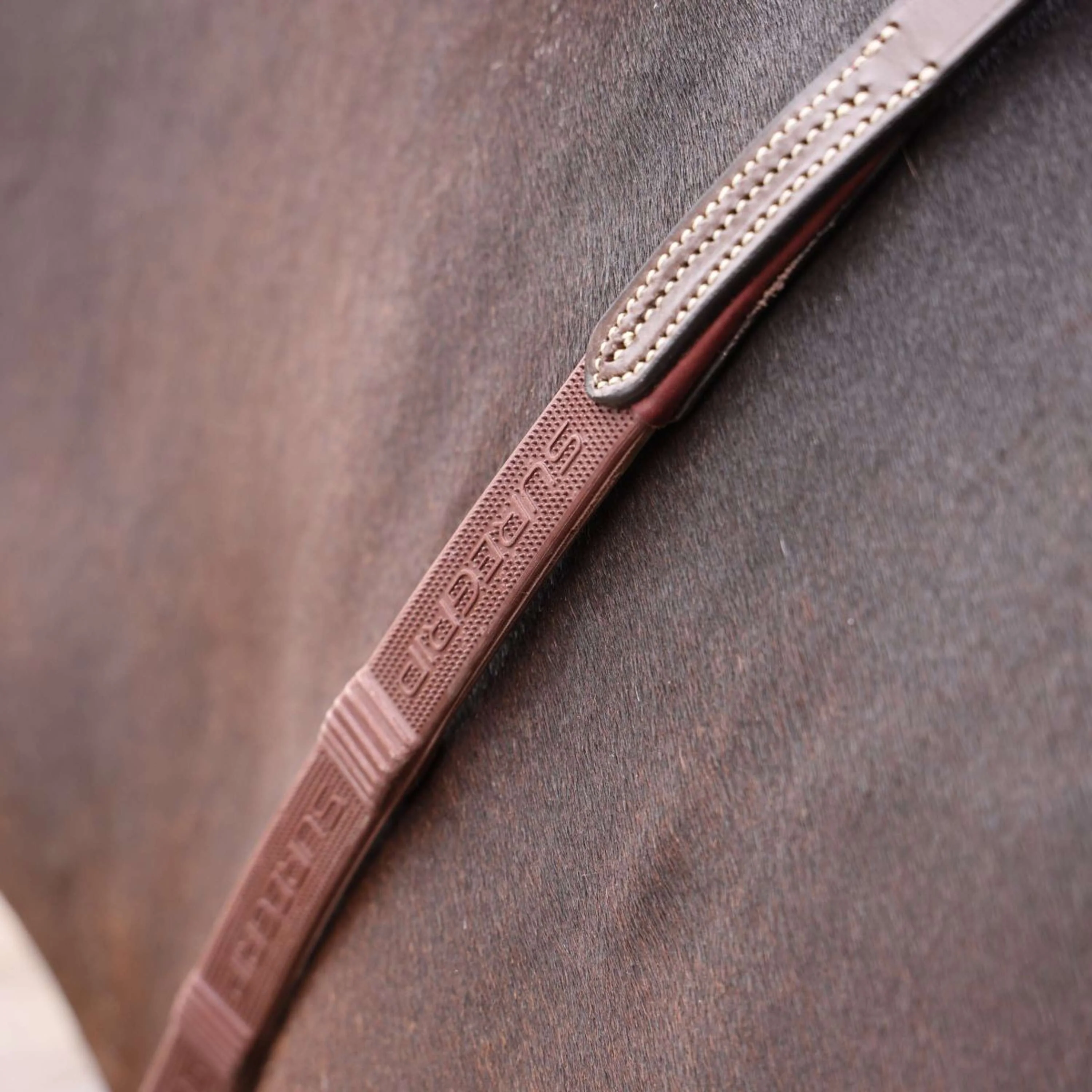Velociti by Shires Rênes Lusso Elite Pro SureGrip Havane - Image 10