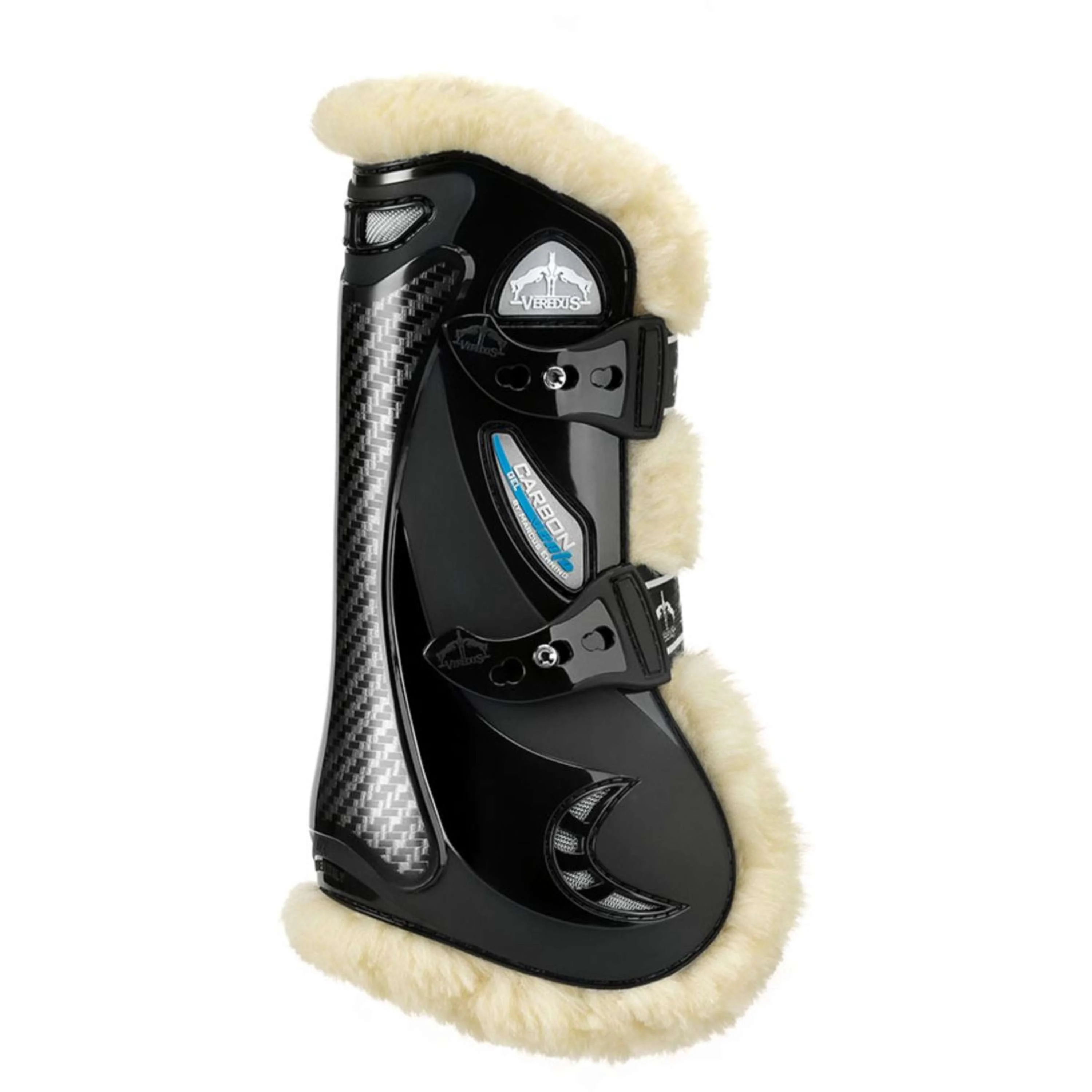 Veredus Protèges-Tendons Carbon Gel Vento Front STS Noir - Image 2