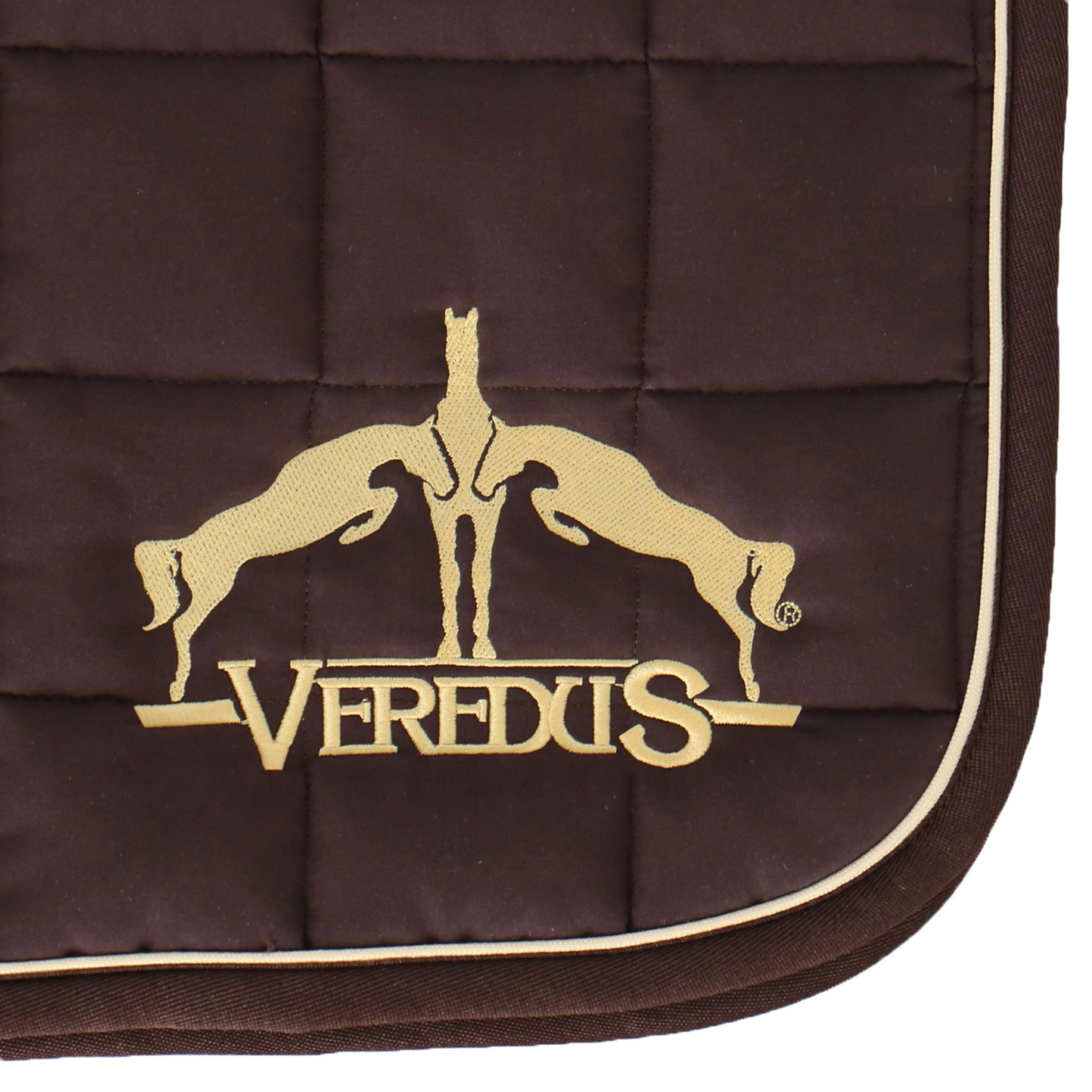 Veredus Tapis de Selle Microfiber de Saut Marron - Image 5