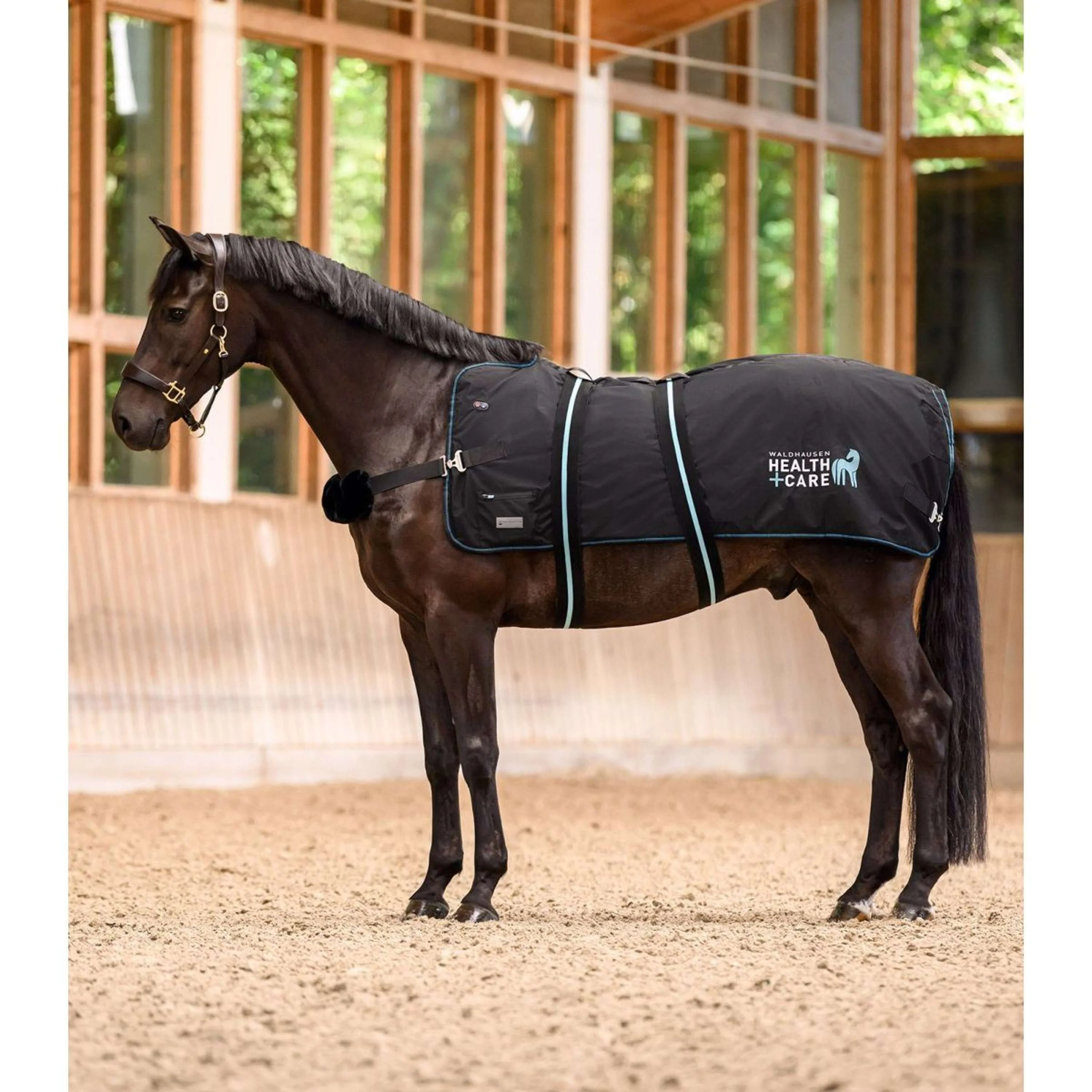 Waldhausen Couverture chauffante et de massage TecSupreme Noir - Image 2