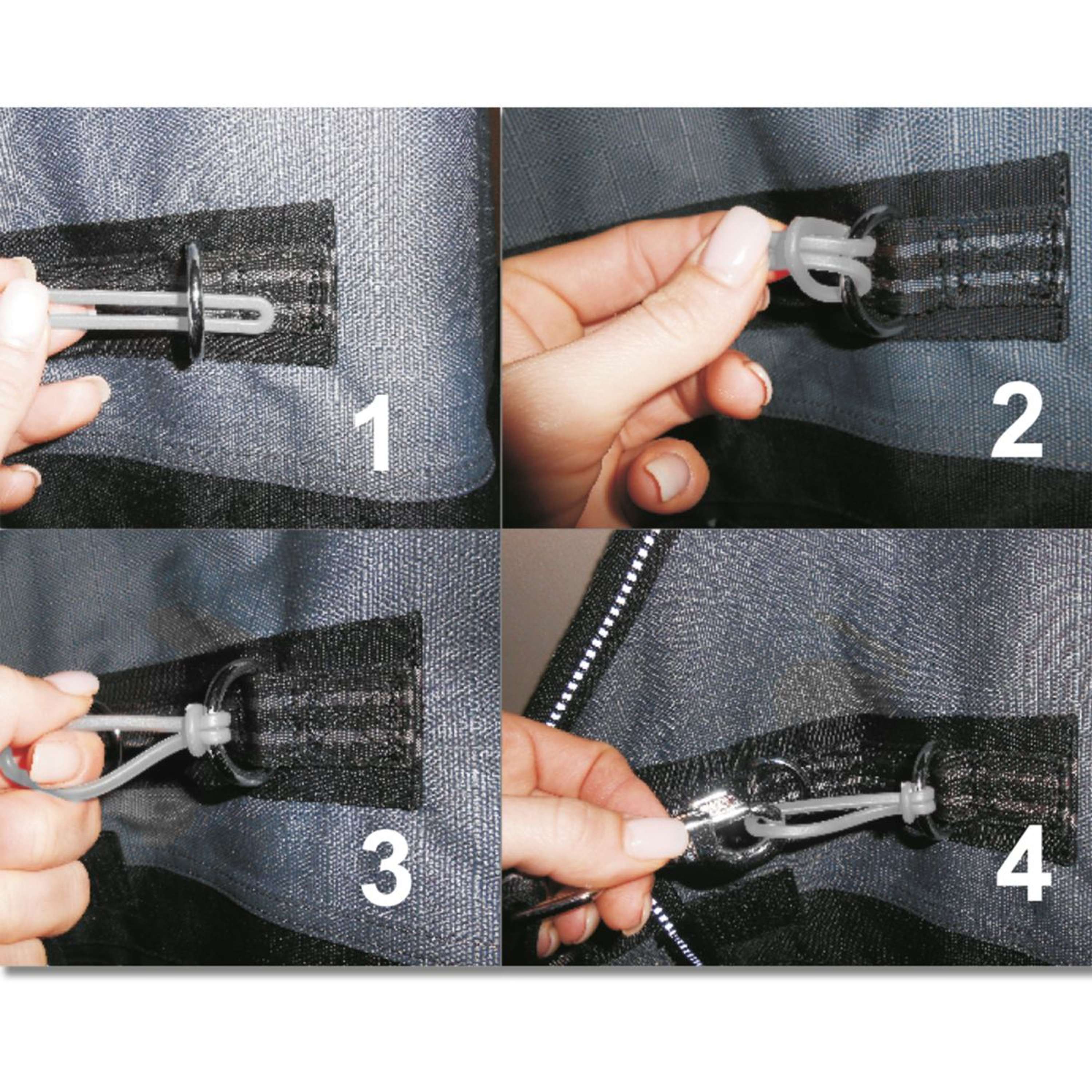 Waldhausen Fermeture de Sécurité Safe-Gum Gris Argent - Image 5