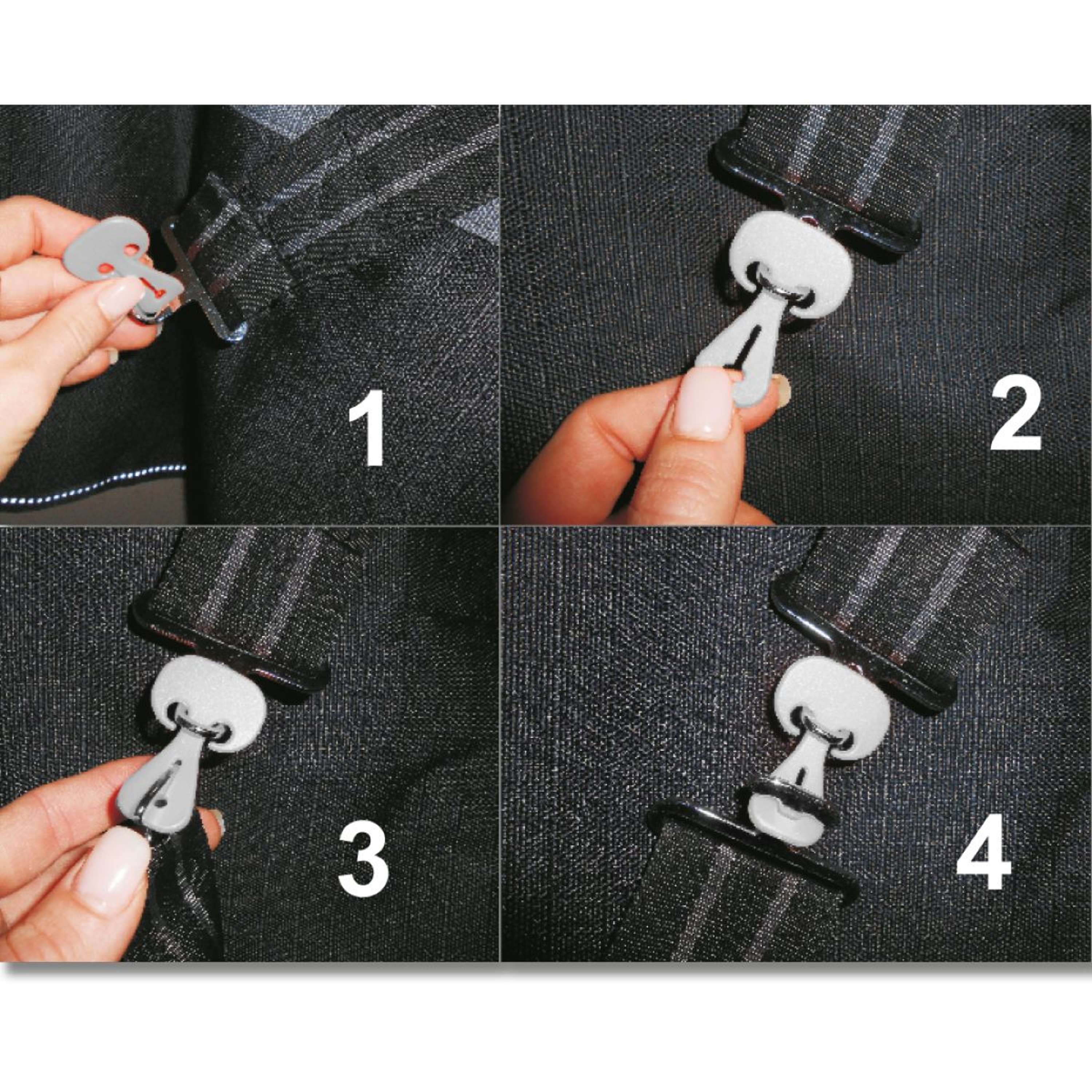 Waldhausen Fermeture de Sécurité Safe-Gum Gris Argent - Image 6