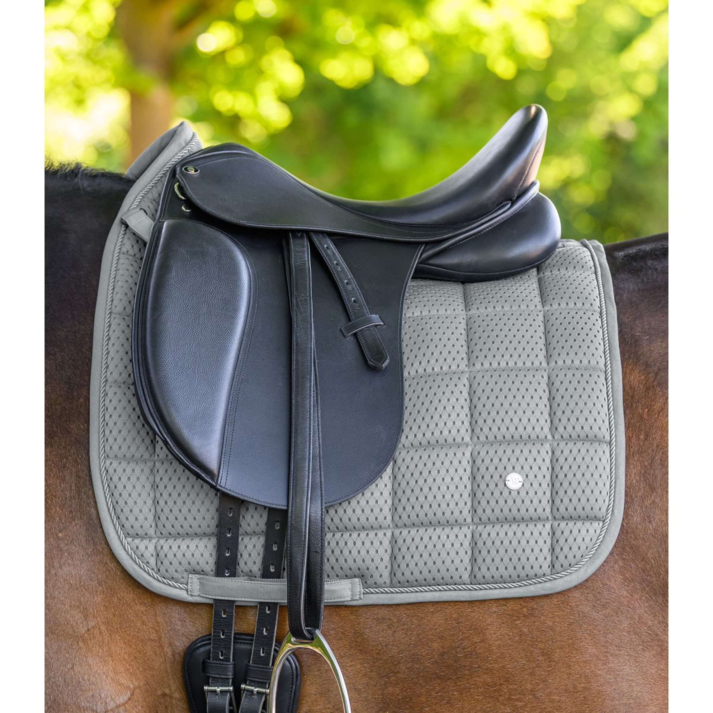 Waldhausen Tapis de Selle Breath Performance Dressage Chrome Grey - Image 2