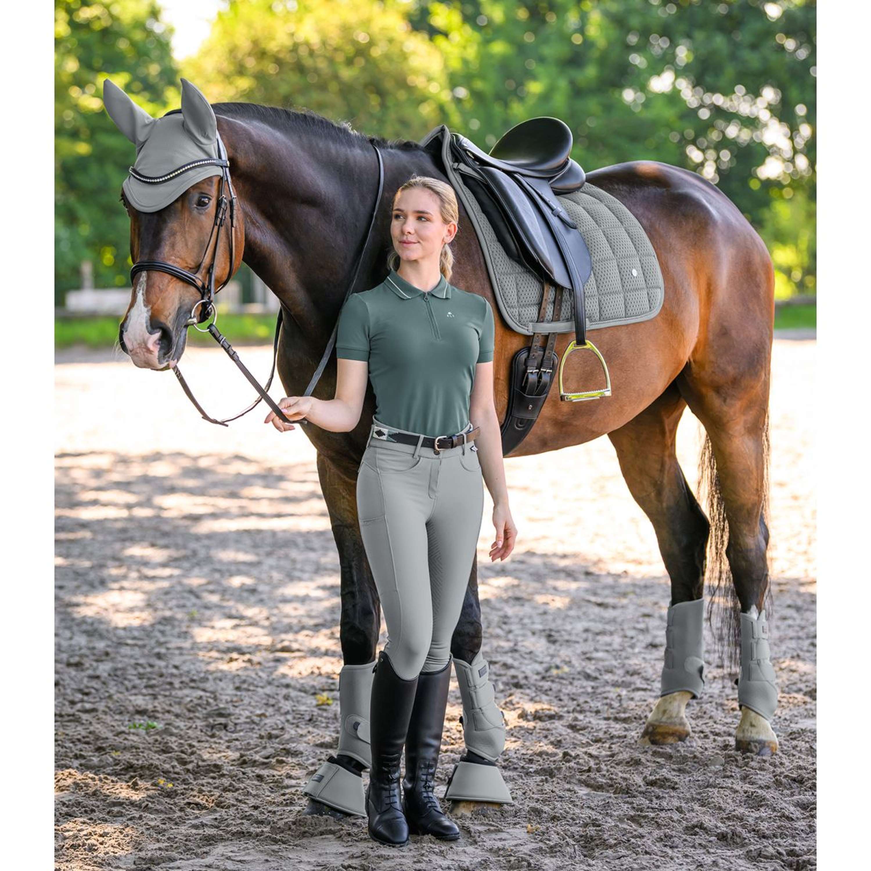 Waldhausen Tapis de Selle Breath Performance Dressage Chrome Grey - Image 3