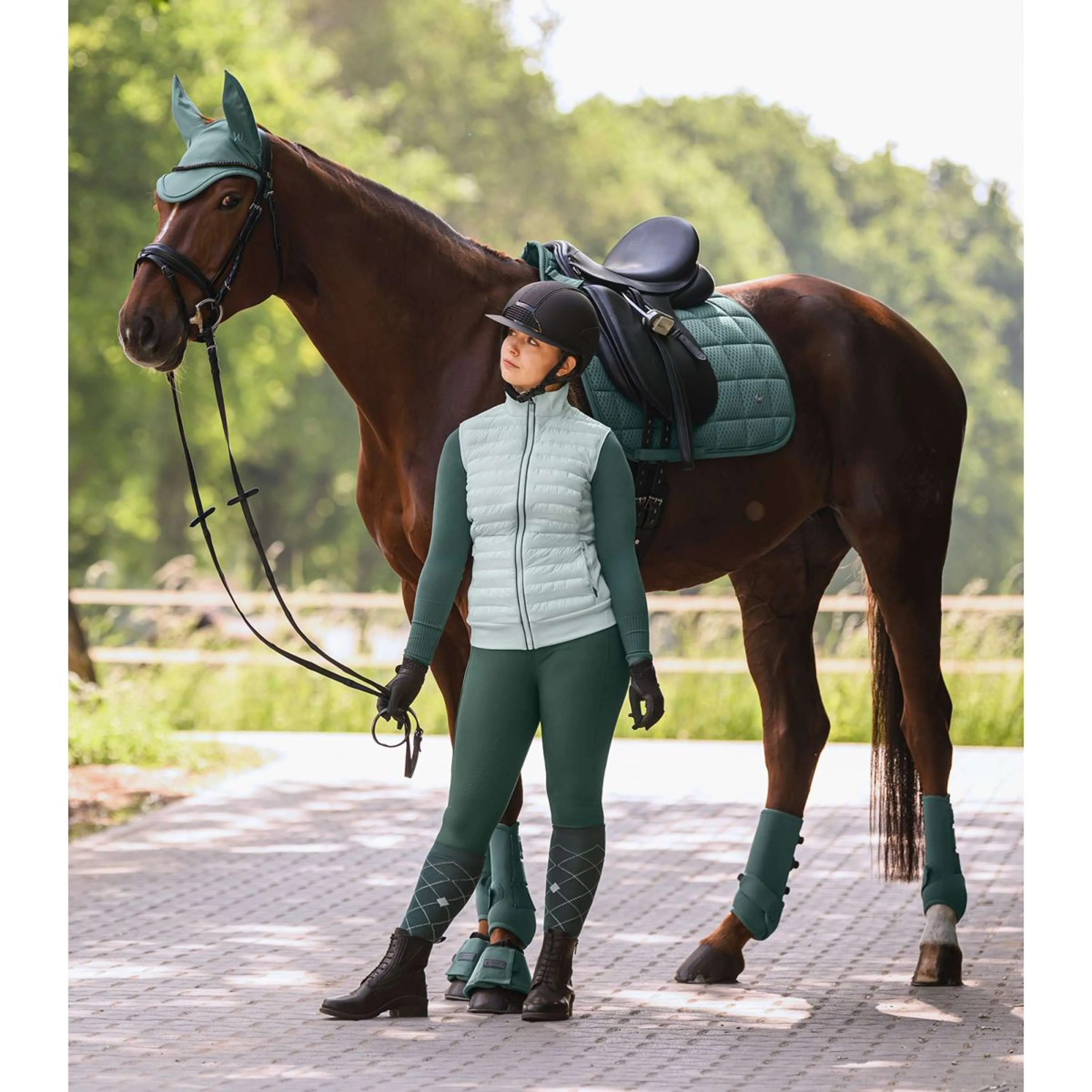 Waldhausen Tapis de Selle Breath Performance Dressage Pine Green - Image 4