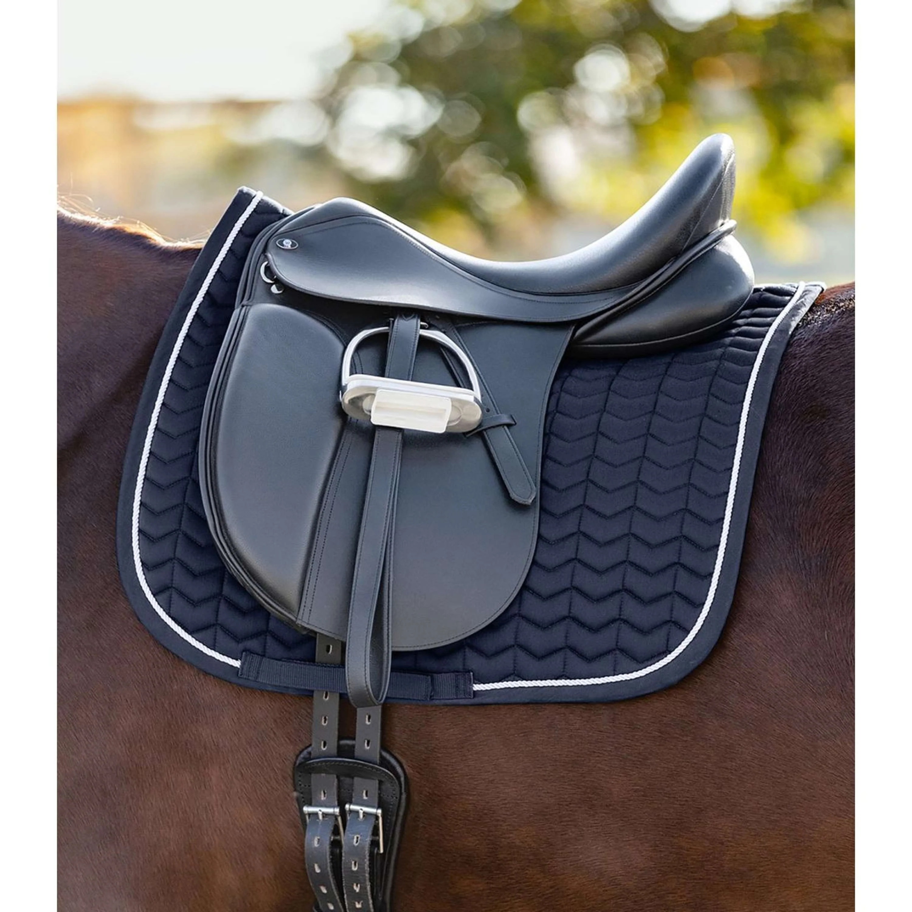 Waldhausen Tapis de Selle Classic Dressage Nightblue/Blanc - Image 2