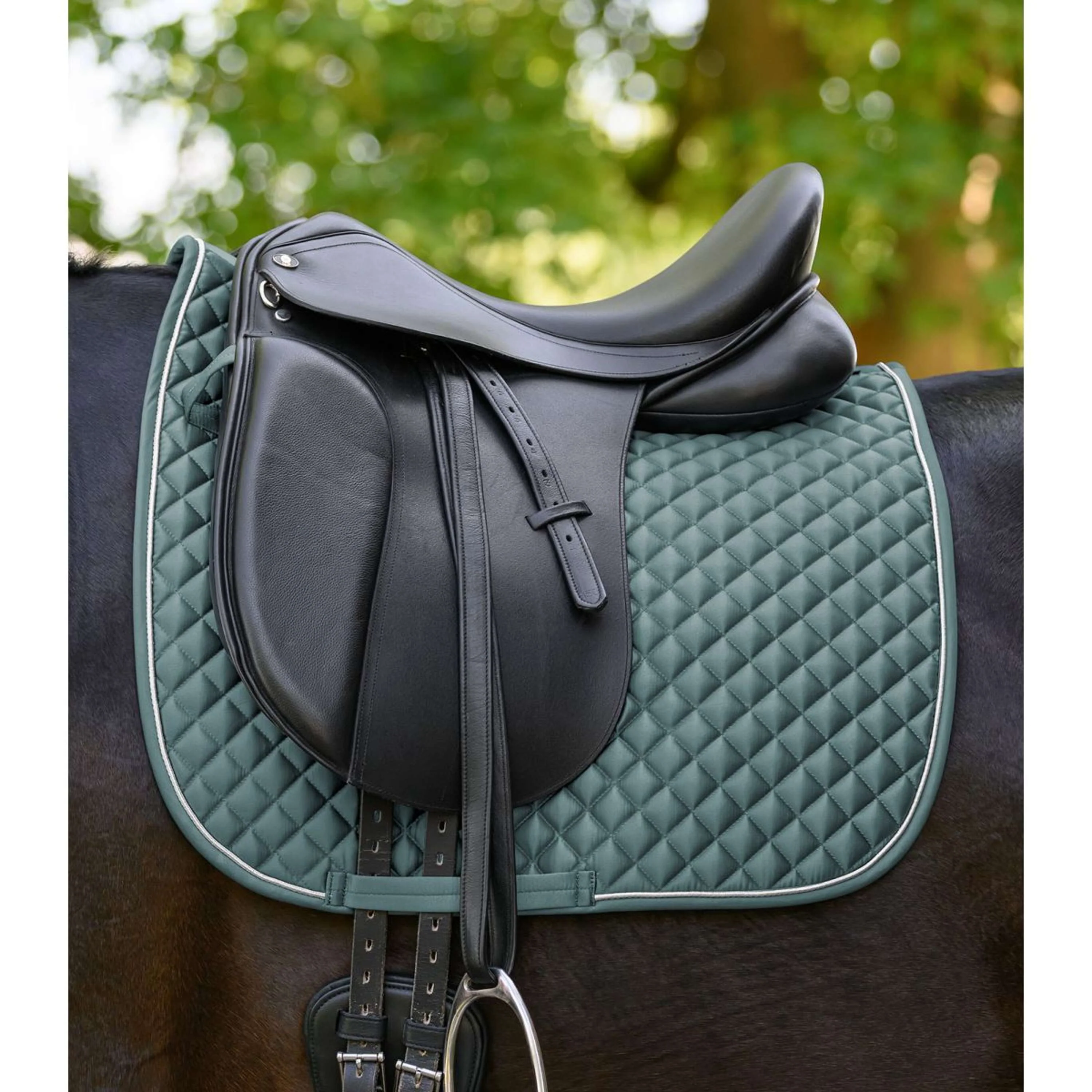 Waldhausen Tapis de Selle Felix Glam Dressage Pine Green - Image 2