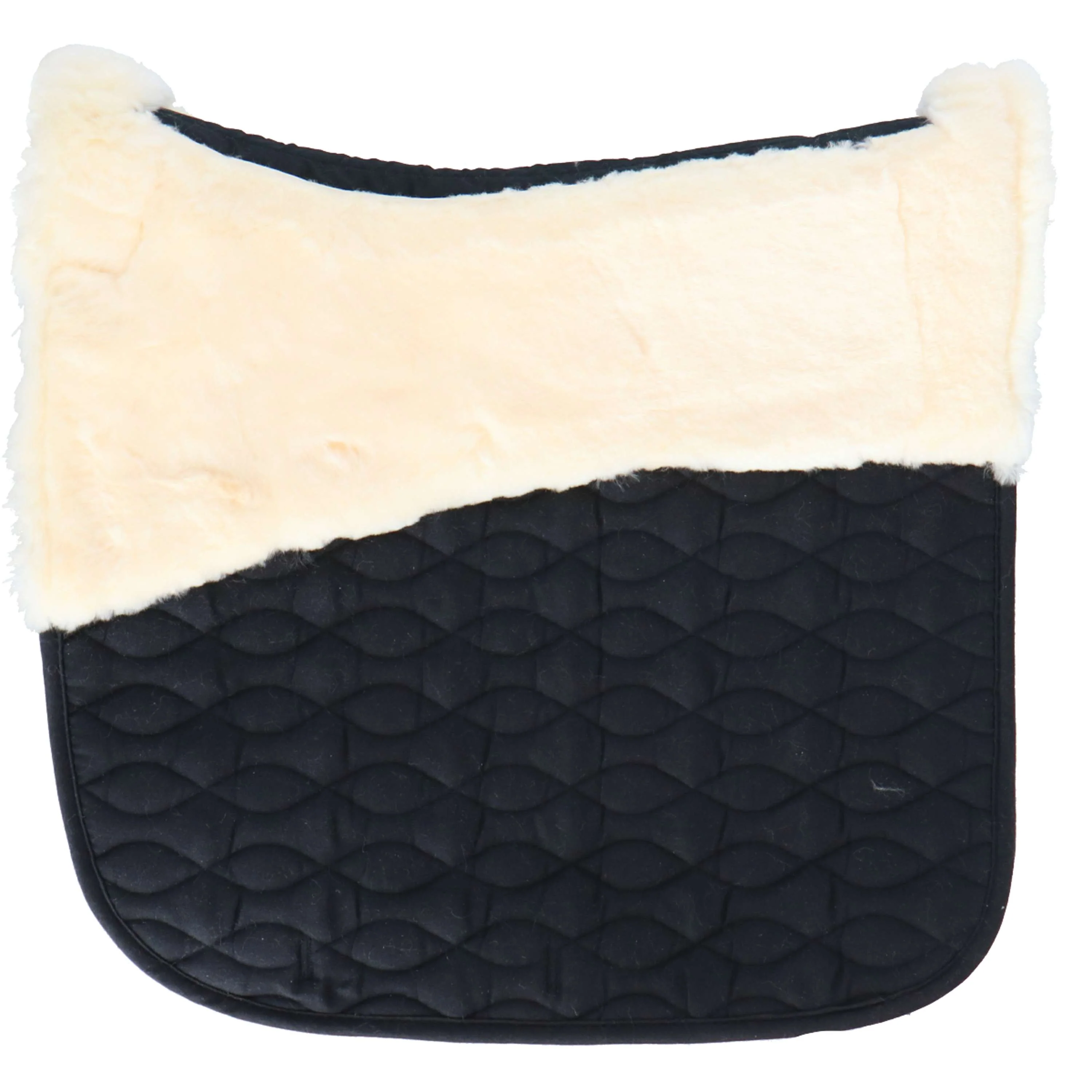Waldhausen Tapis de Selle Mailand Peau d'Agneau Dressage Noir - Image 2