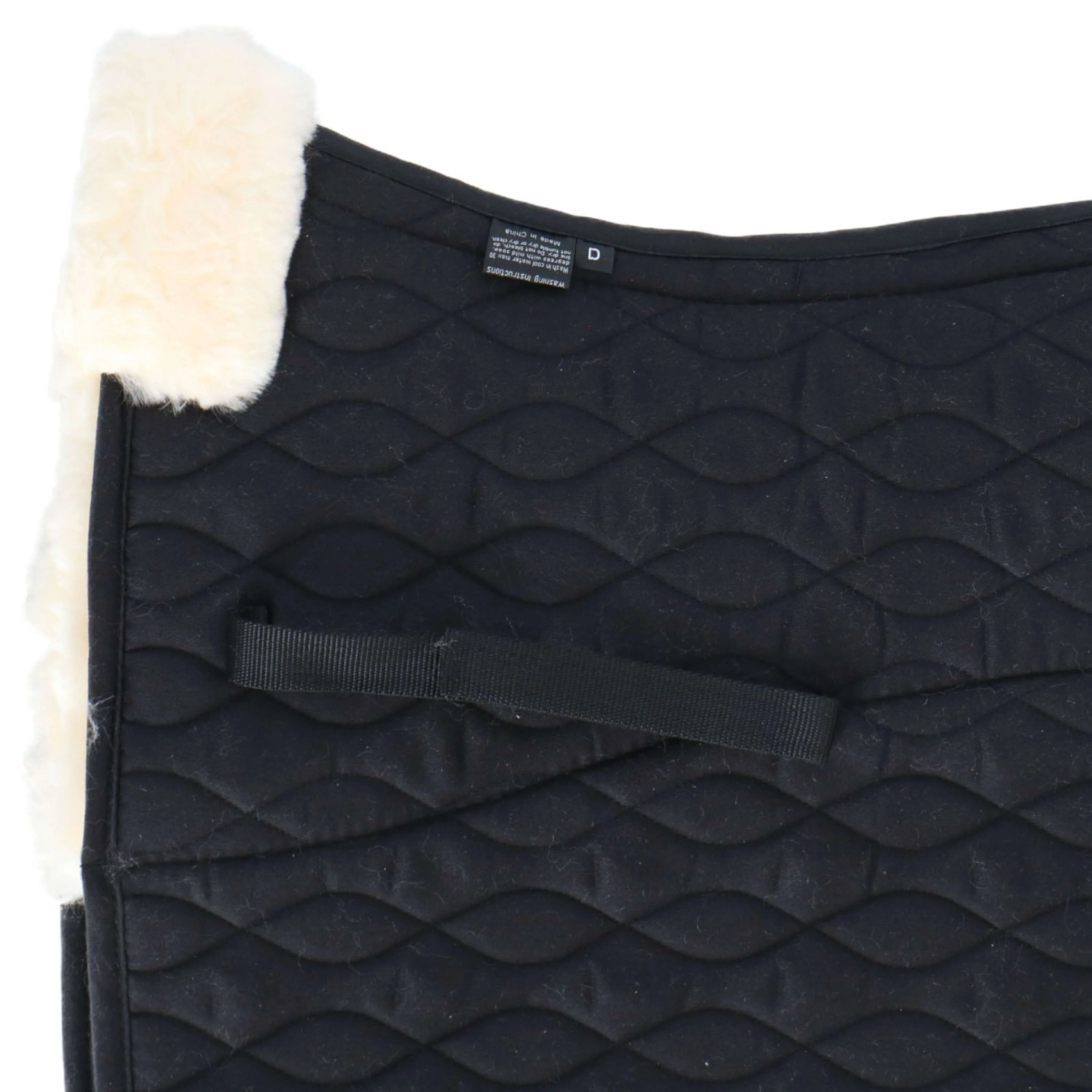 Waldhausen Tapis de Selle Mailand Peau d'Agneau Dressage Noir - Image 3