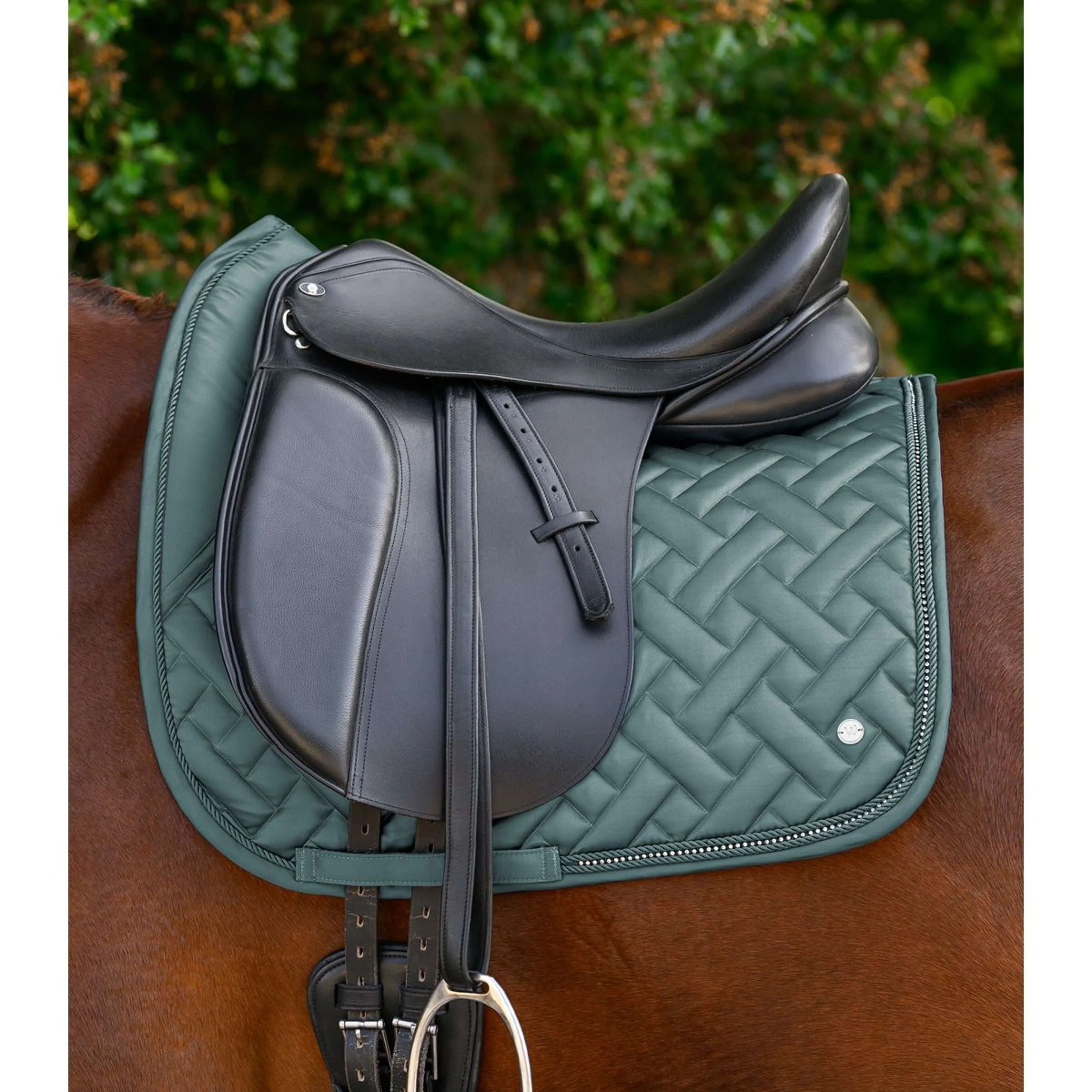 Waldhausen Tapis de Selle Turin Dressage Pine Green - Image 3