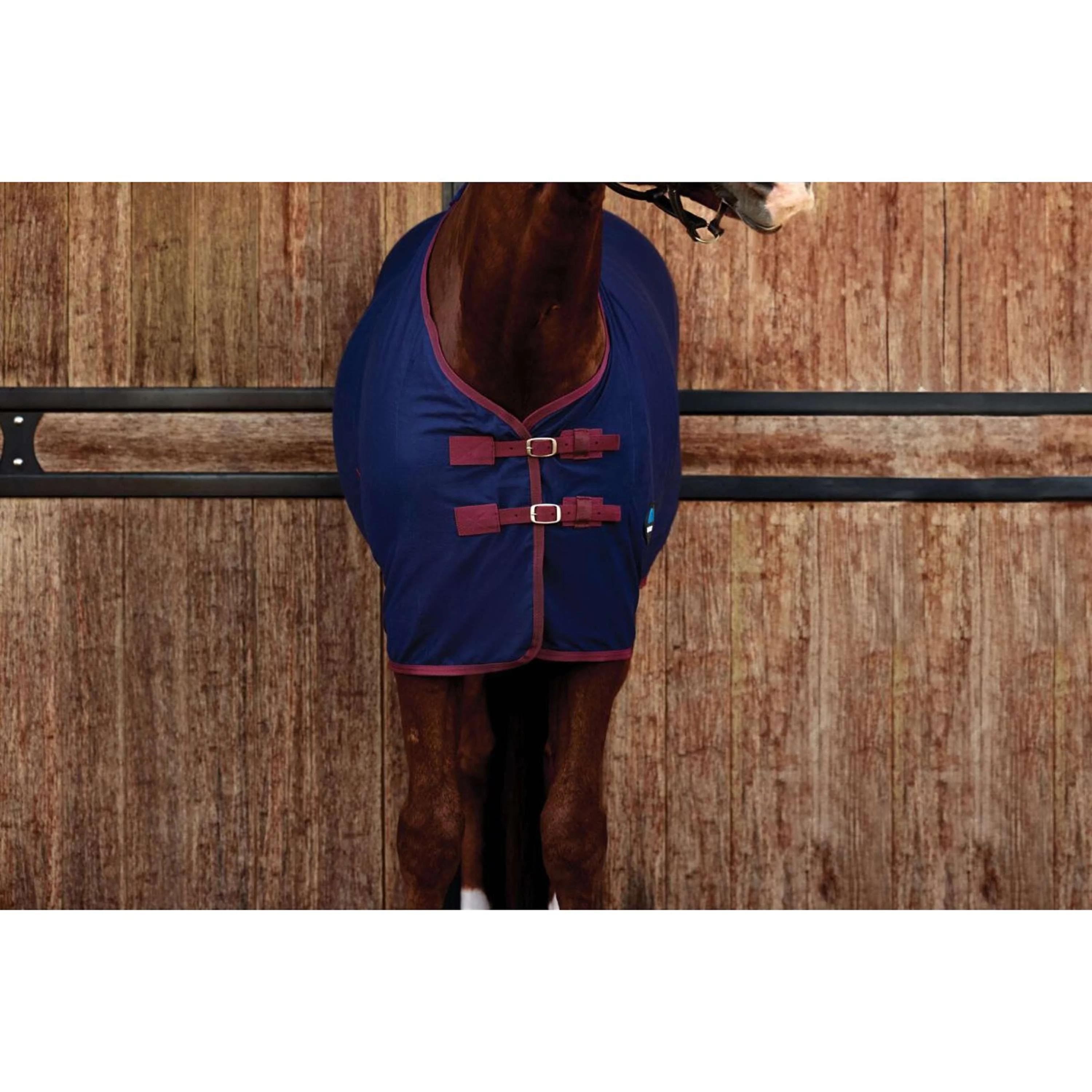 WeatherBeeta Chemise Rafraîchissante Cotton Sheet Standard Neck Marine/Bordeaux - Image 2