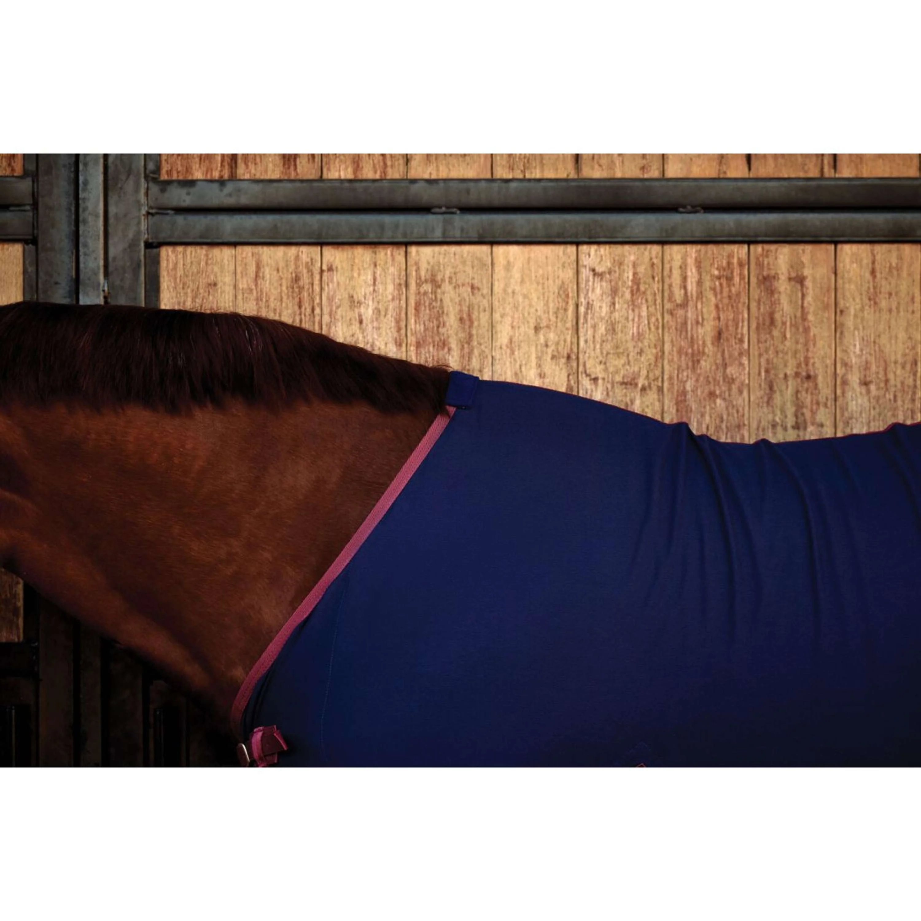 WeatherBeeta Chemise Rafraîchissante Cotton Sheet Standard Neck Marine/Bordeaux - Image 3