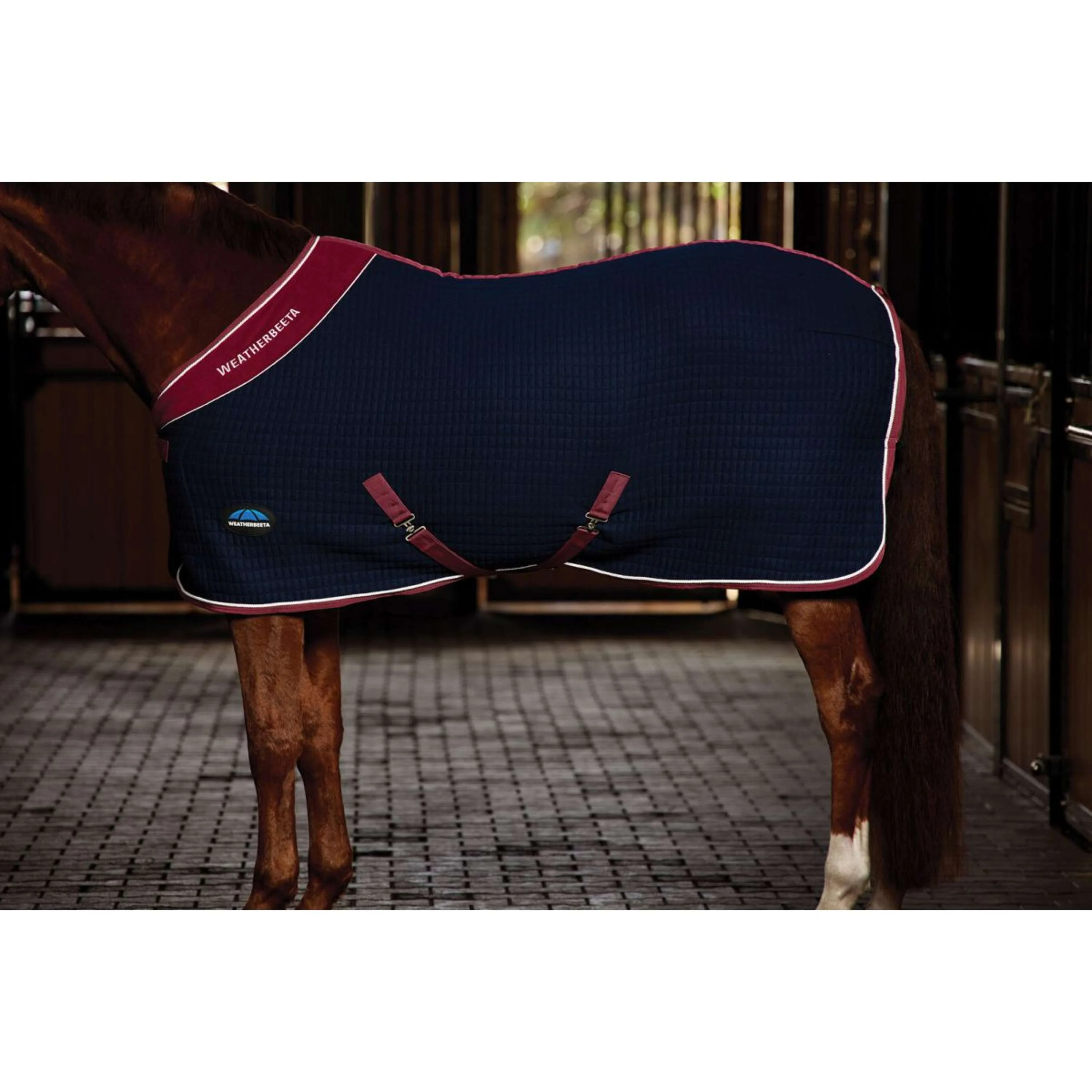 WeatherBeeta Chemise Rafraîchissante Thermocell Standard Neck Marine/Bordeaux - Image 3