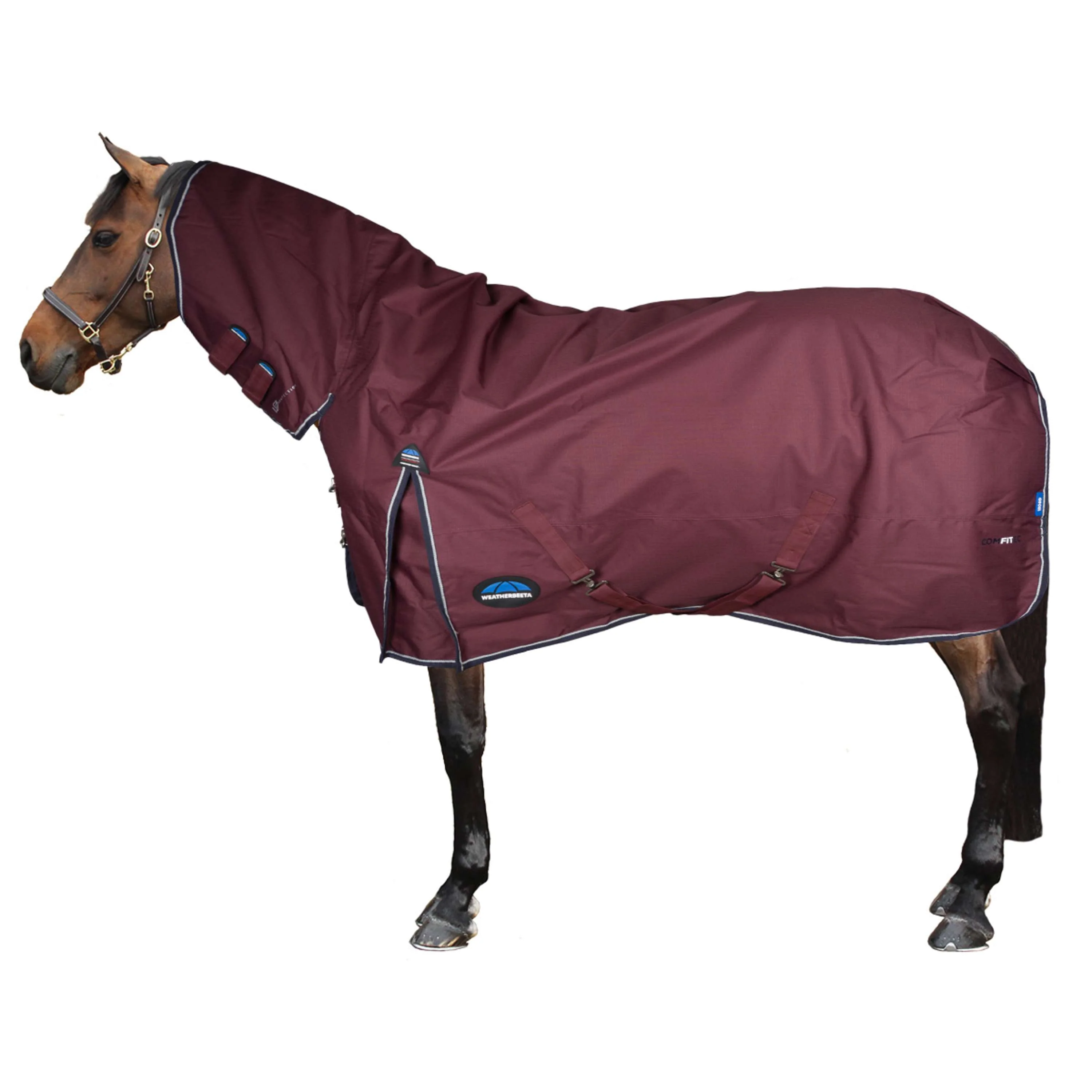 WeatherBeeta ComFiTec Essential Turnout Combo 220g Bourgogne/Marine - Image 2