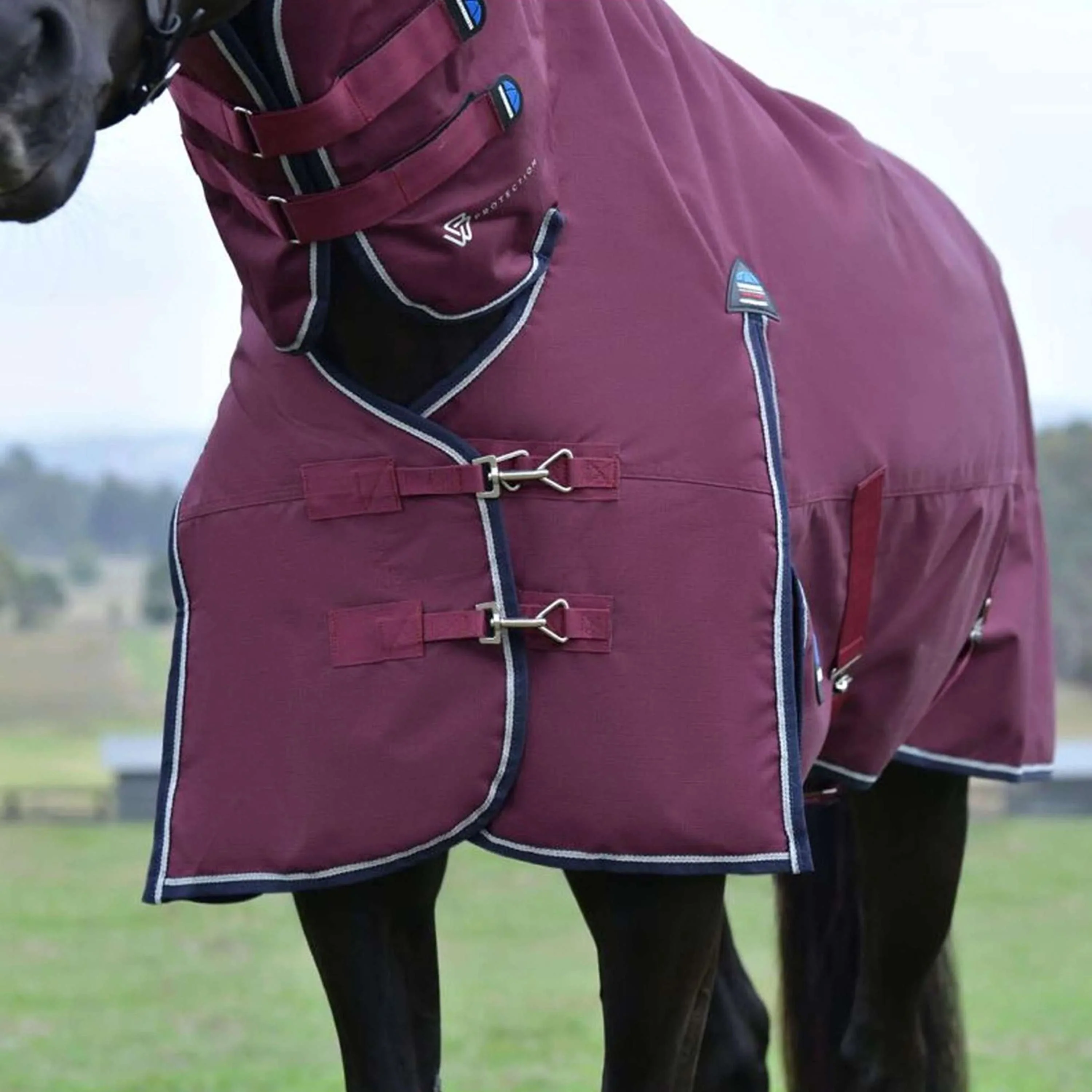 WeatherBeeta ComFiTec Essential Turnout Combo 220g Bourgogne/Marine - Image 5