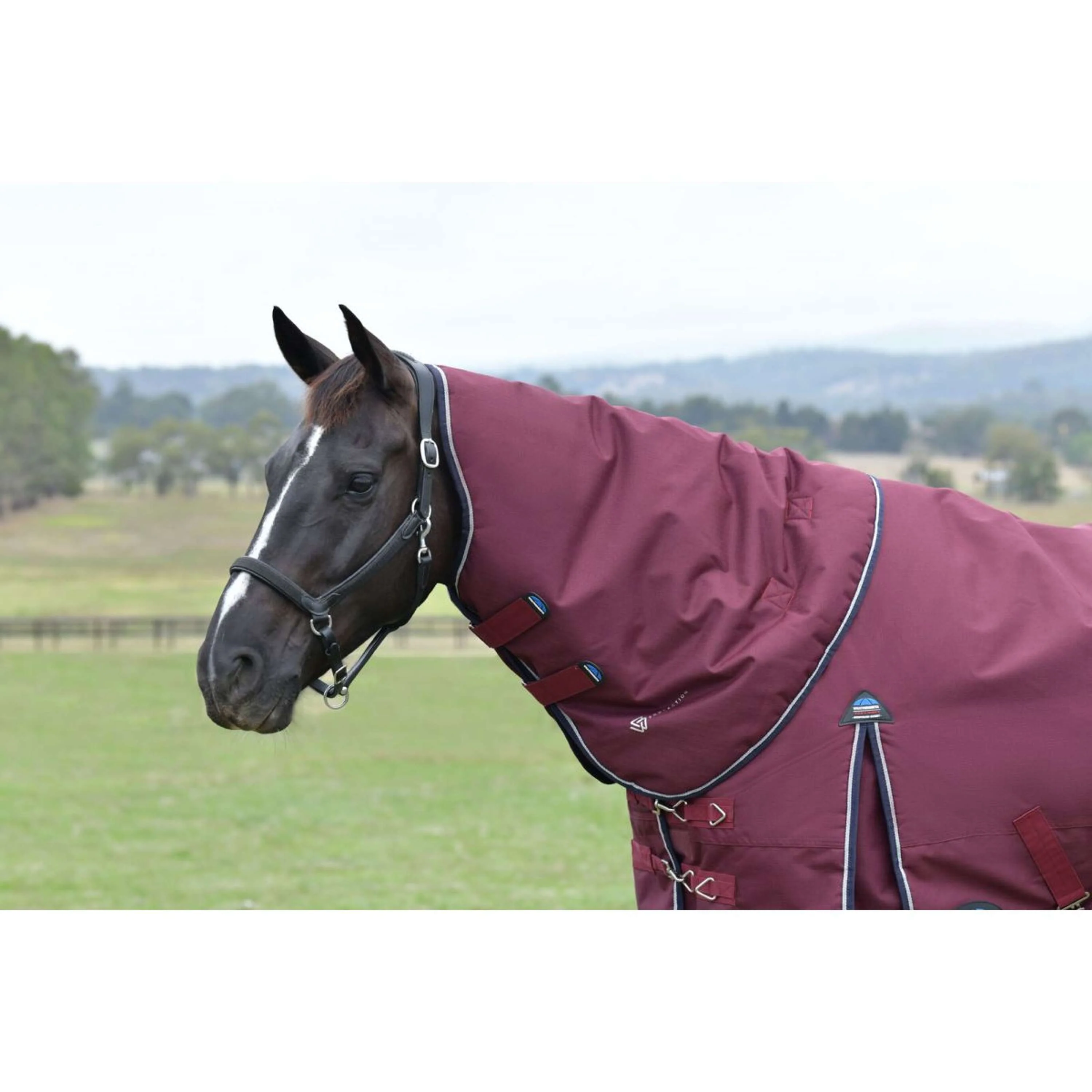 WeatherBeeta ComFiTec Essential Turnout Detach-A-Neck 220g Bourgogne/Marine - Image 4