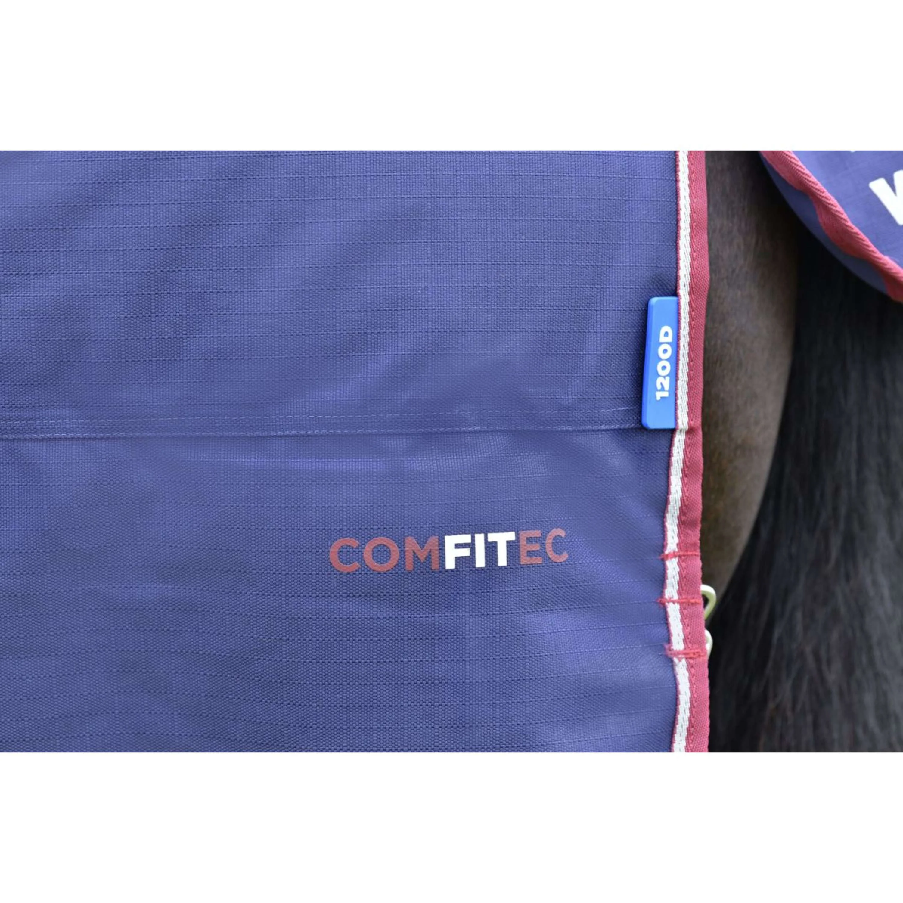 WeatherBeeta ComFiTec Essential Turnout Detach-A-Neck 220g Marine/Bordeaux - Image 10