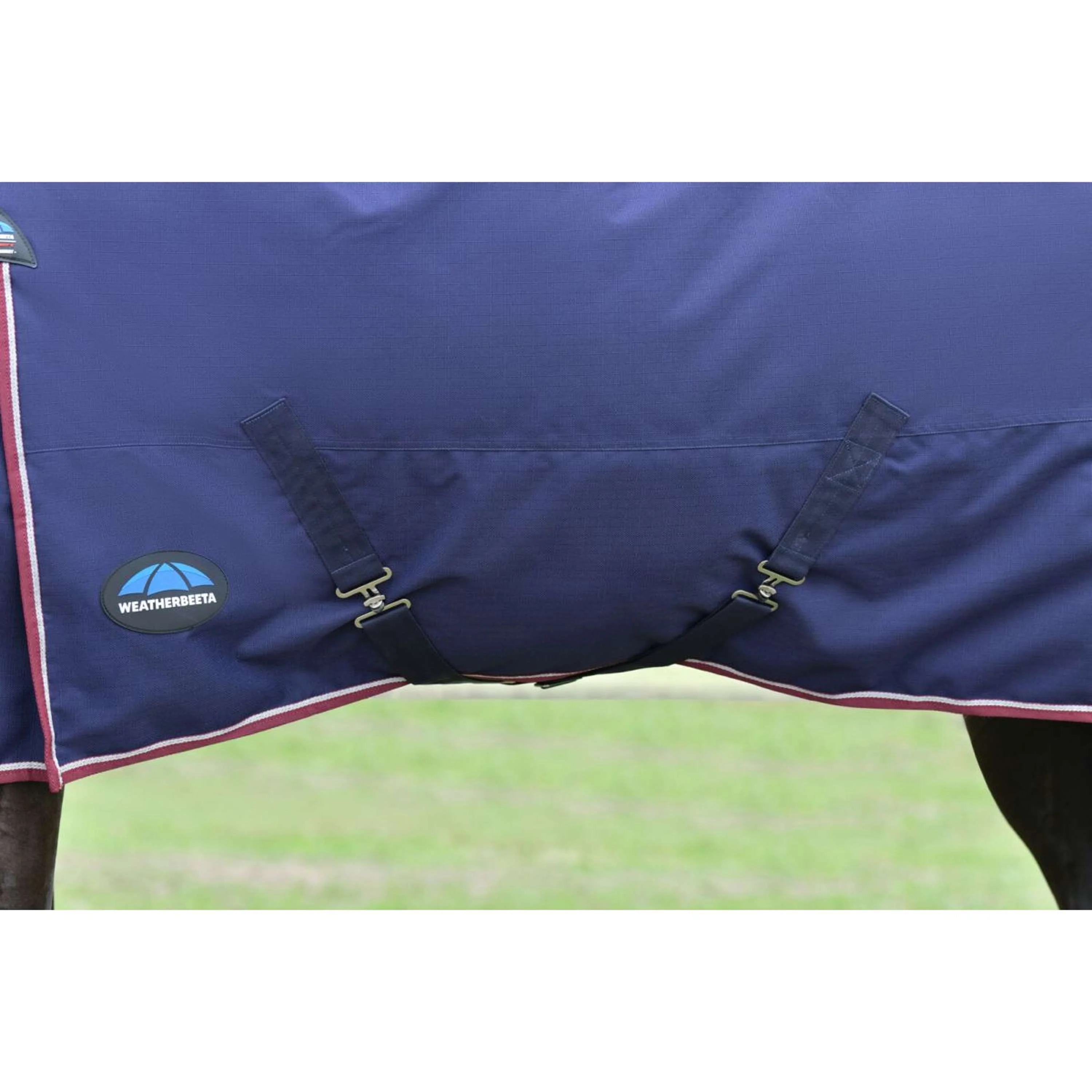 WeatherBeeta ComFiTec Essential Turnout Detach-A-Neck 220g Marine/Bordeaux - Image 8