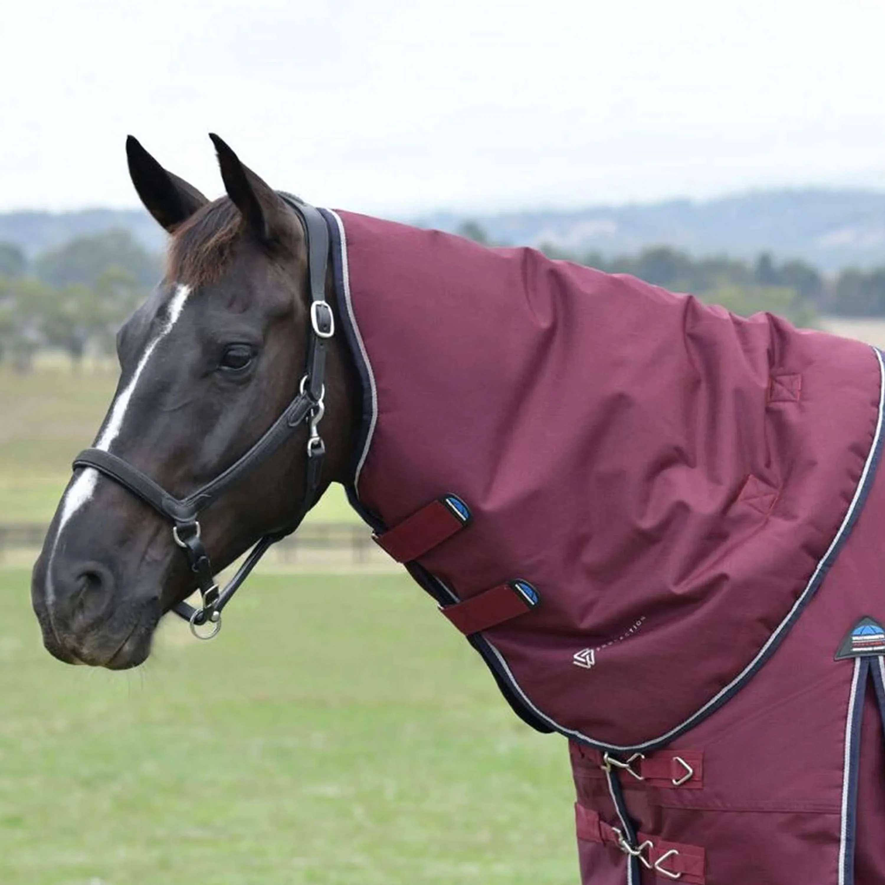 WeatherBeeta ComFiTec Essential Turnout Detach-A-Neck 50g Bourgogne/Marine - Image 3