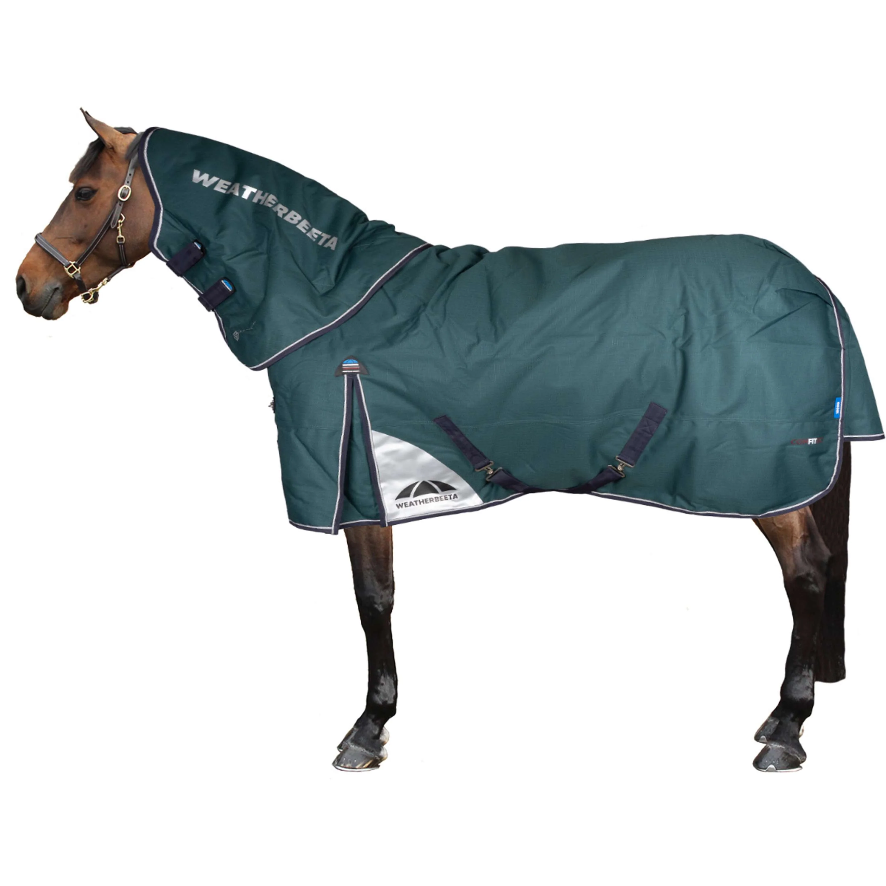 WeatherBeeta ComFiTec Plus Dynamic Turnout Detach-A-Neck 0g Forest Green/Navy - Image 2