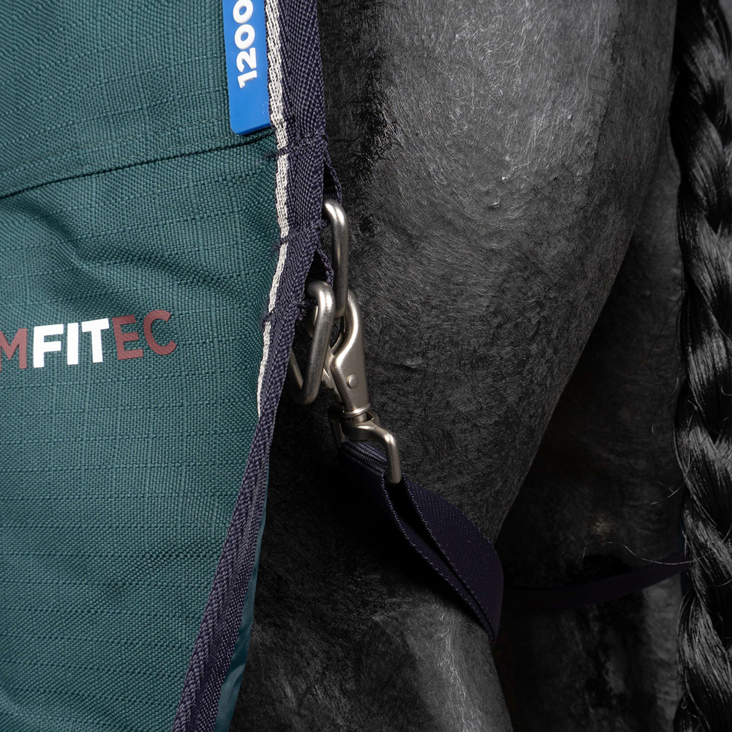 WeatherBeeta ComFiTec Plus Dynamic Turnout High Neck 100g Forest Green/Navy - Image 16