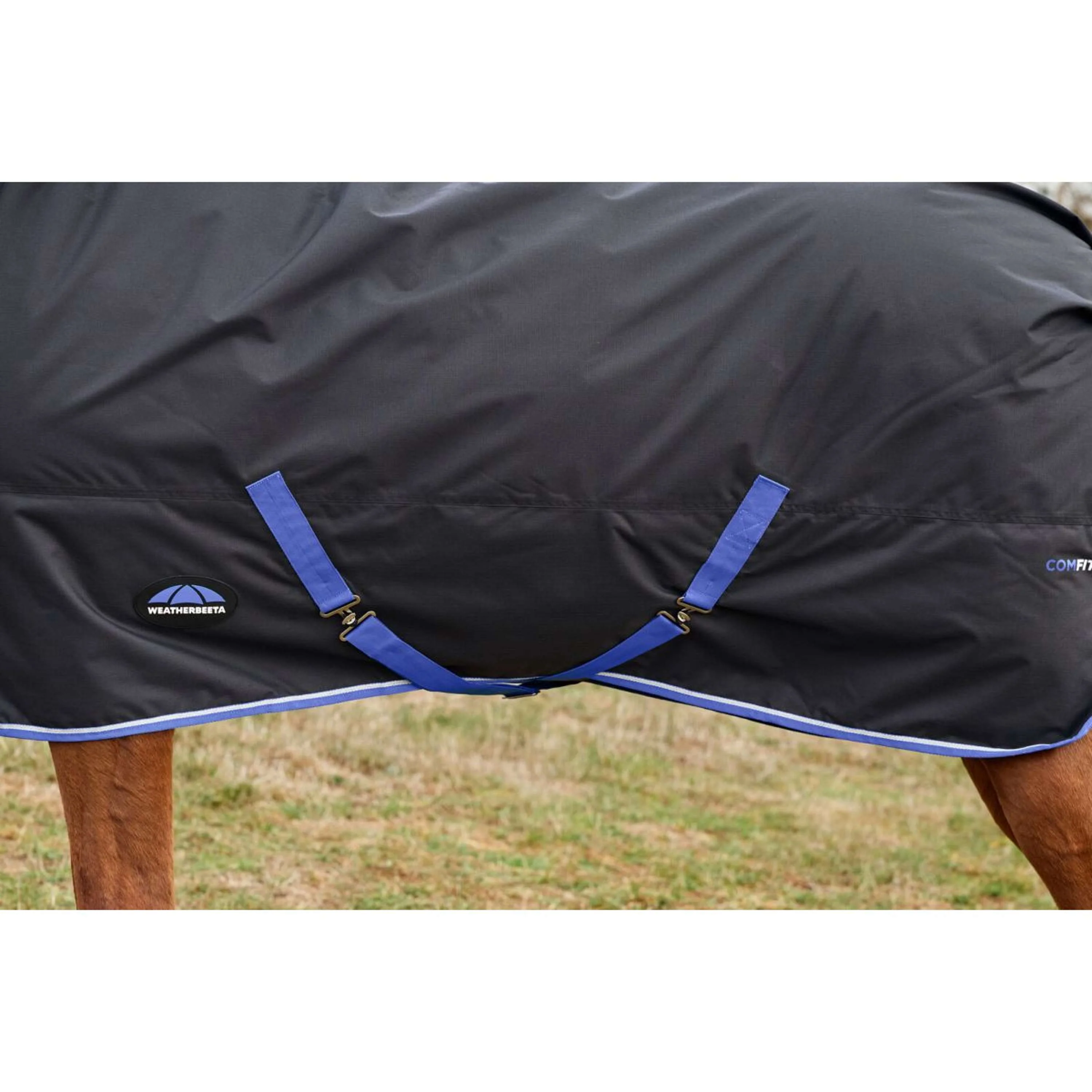 WeatherBeeta ComFiTec Tyro Turnout Standard Neck 220g Noir/Cobalt - Image 3