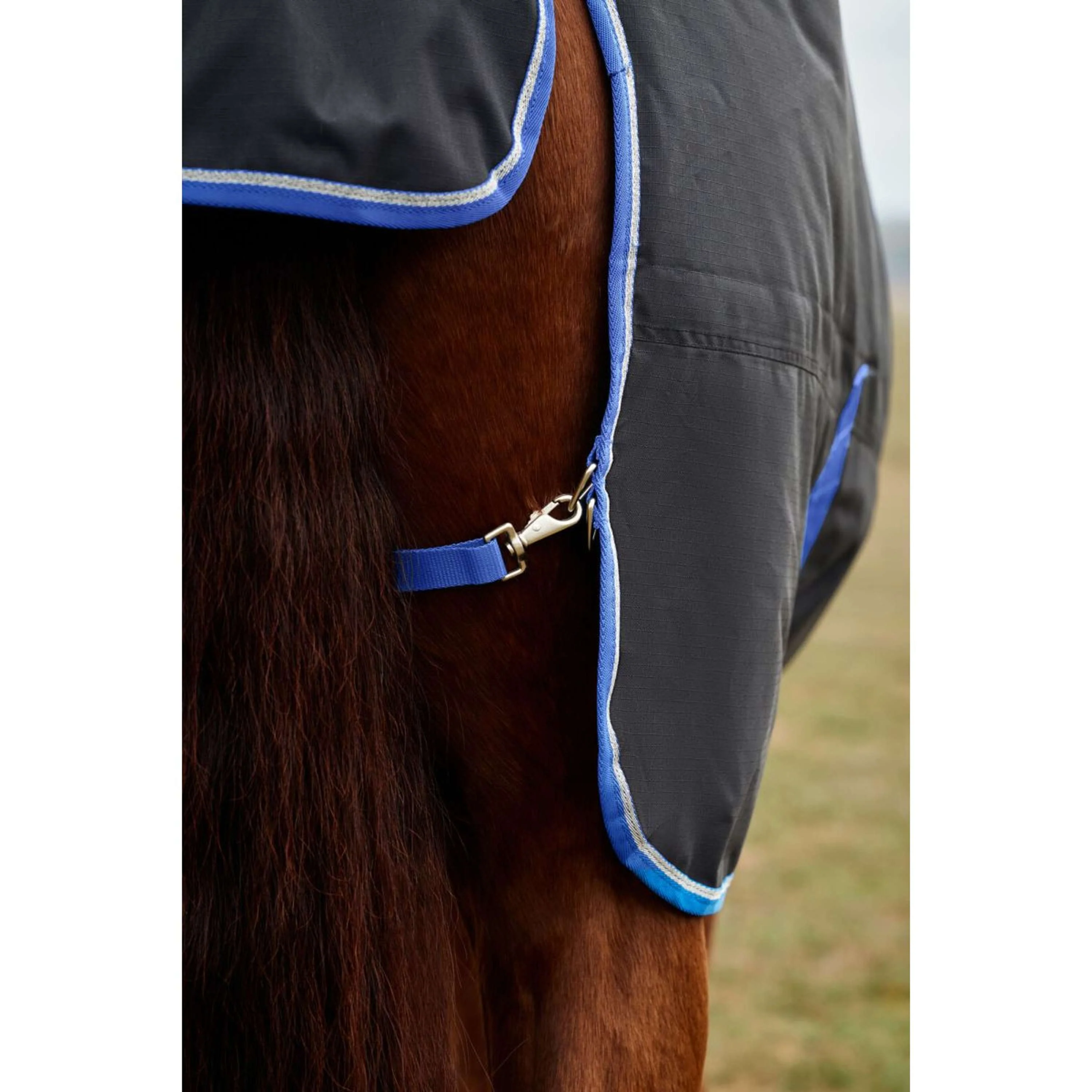 WeatherBeeta ComFiTec Tyro Turnout Standard Neck 220g Noir/Cobalt - Image 5