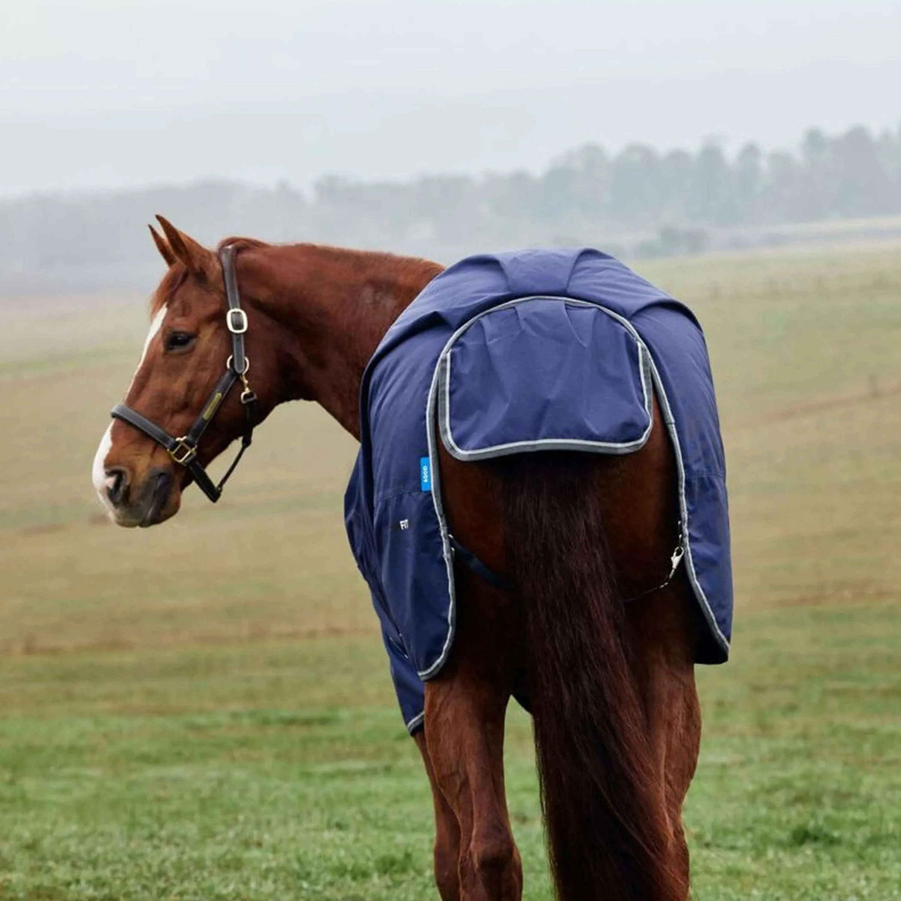 WeatherBeeta ComFiTec Tyro Turnout Standard Neck 220g Navy/Charcoal - Image 8