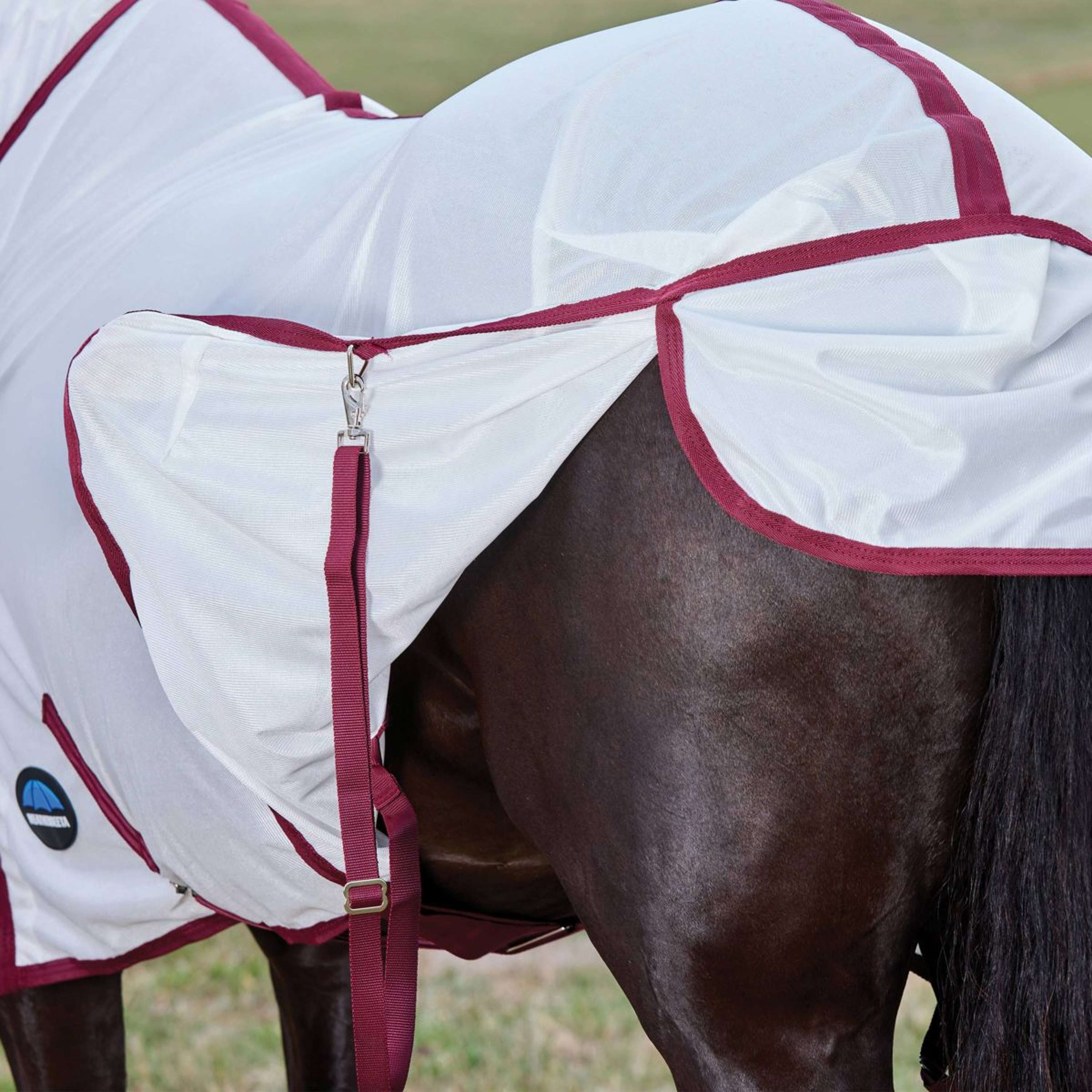 WeatherBeeta Couverture Anti-Mouches ComFiTec Essential Combo Blanc/Bordeaux - Image 8