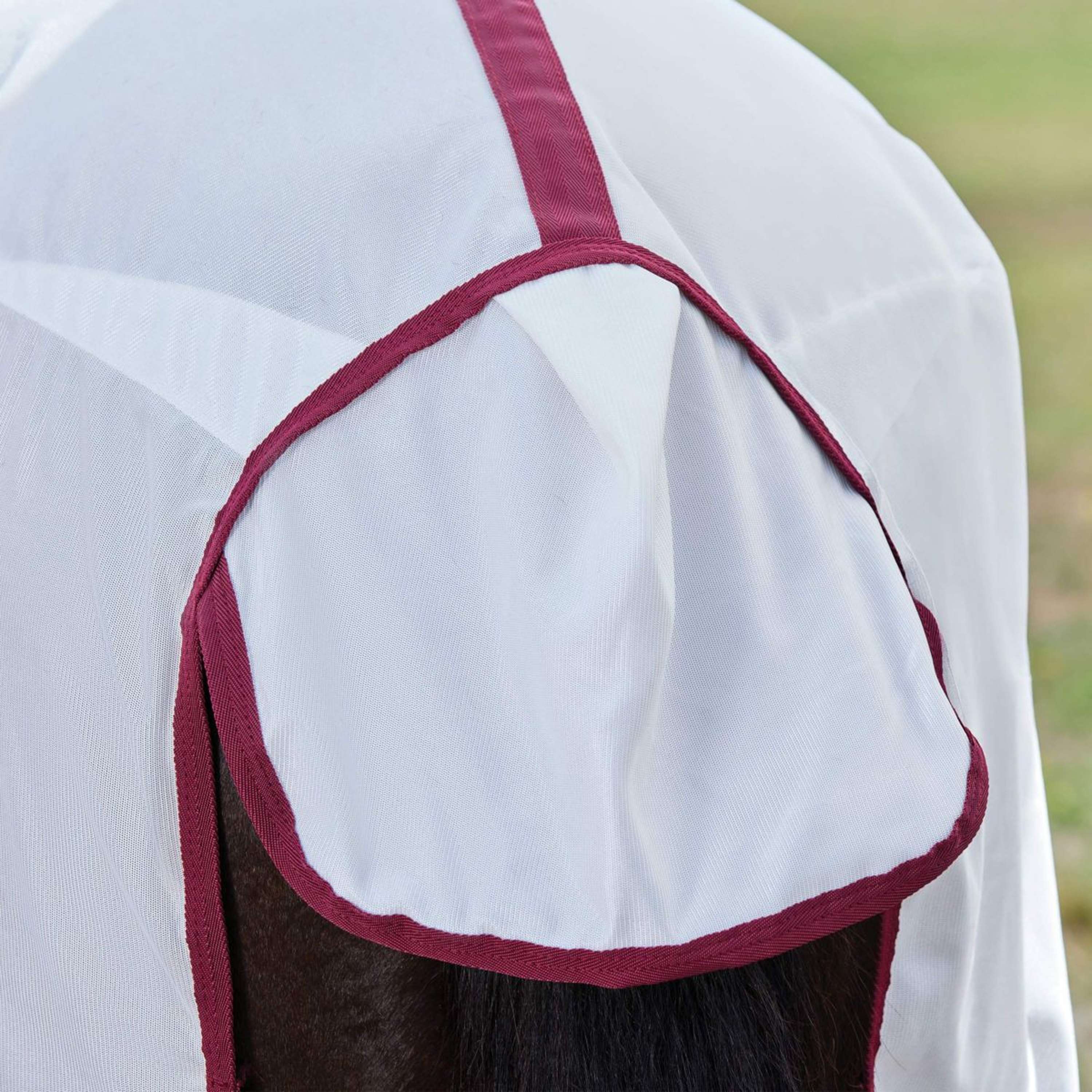 WeatherBeeta Couverture Anti-Mouches ComFiTec Essential Combo Blanc/Bordeaux - Image 9