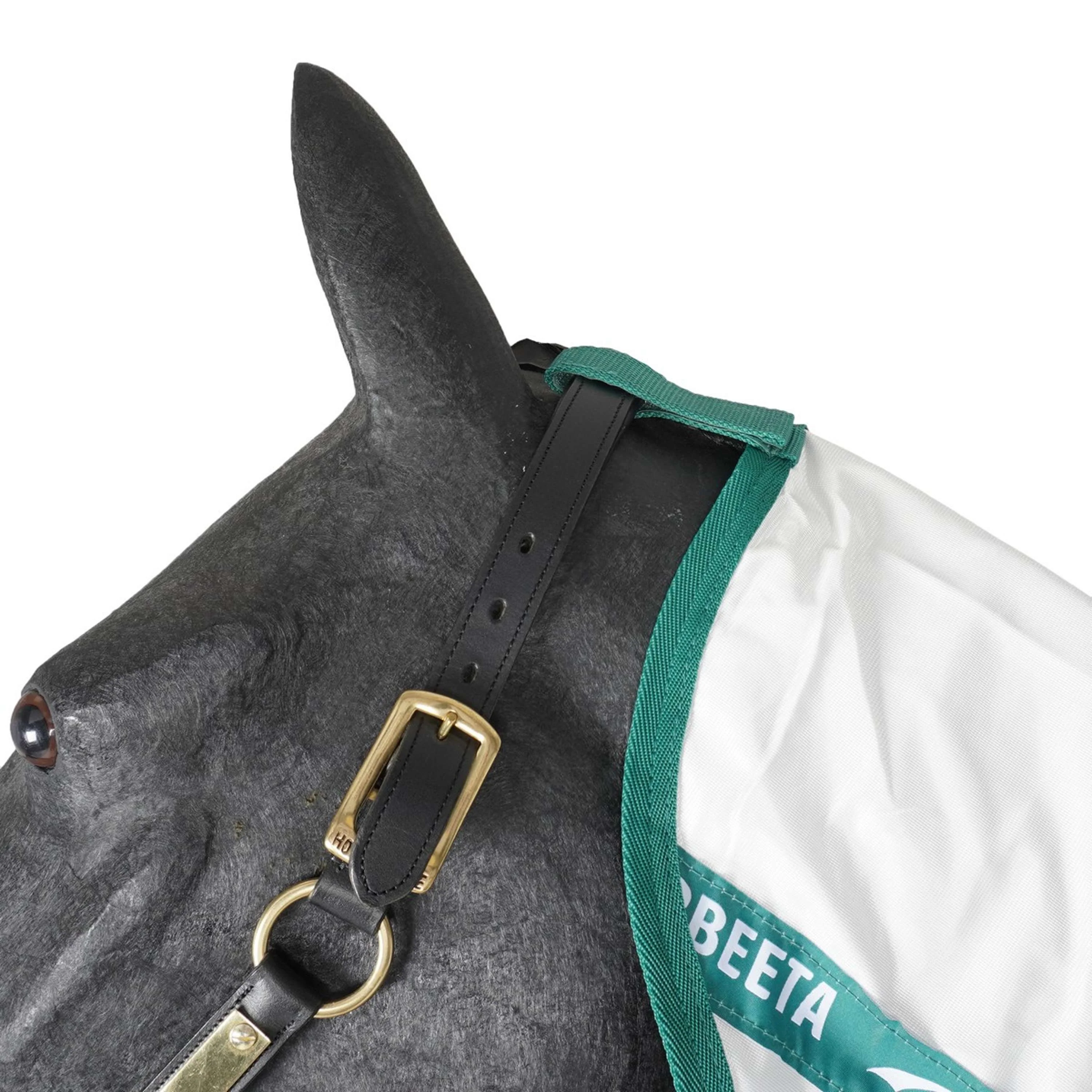 WeatherBeeta Couverture Anti-Mouches ComFiTec Green-Tec Airflow Mesh Combo Neck White/Dragonfly Blue - Image 6