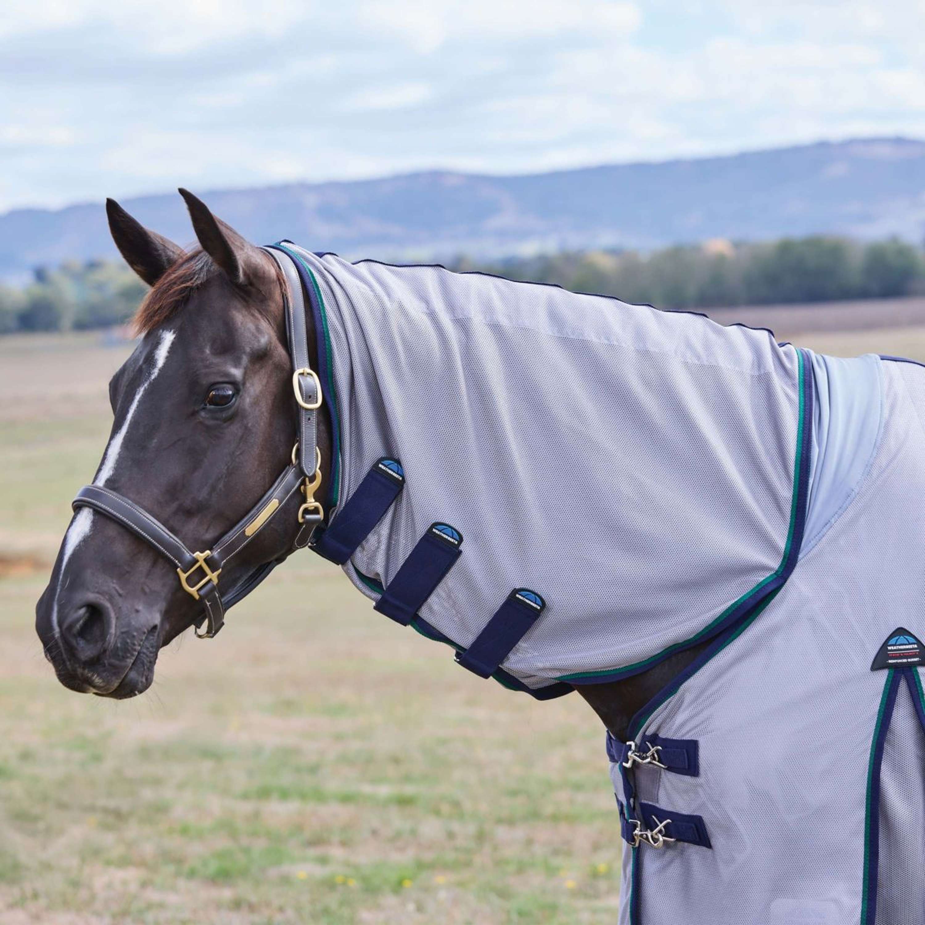 WeatherBeeta Couverture Anti-Mouches ComFiTec Zephyr Combo Grey/Navy/Forest Green - Image 3