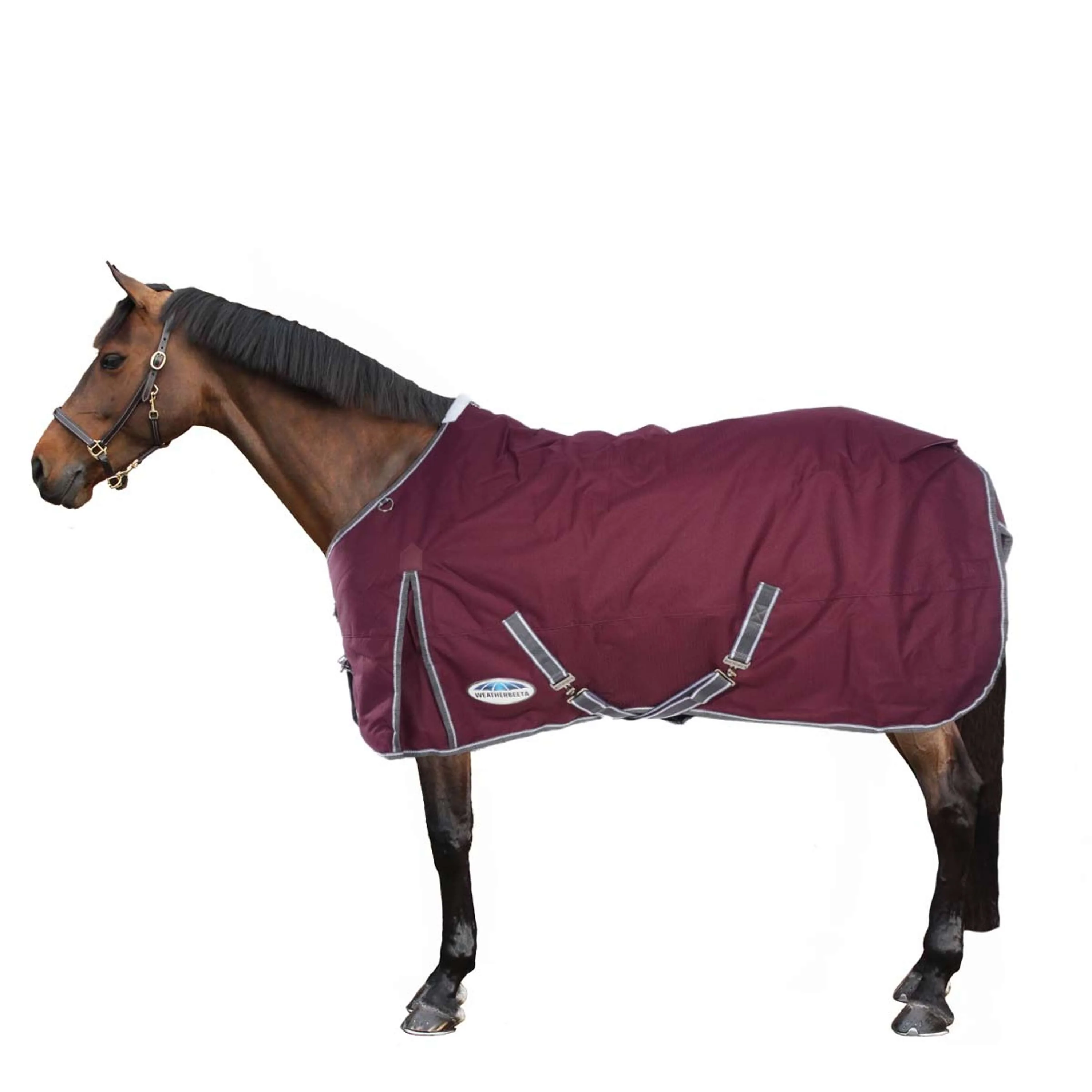 WeatherBeeta Couverture d'Hiver ComFiTec Plus Dynamic II Standard Neck Medium 220g Maroon/Gris/Blanc - Image 2
