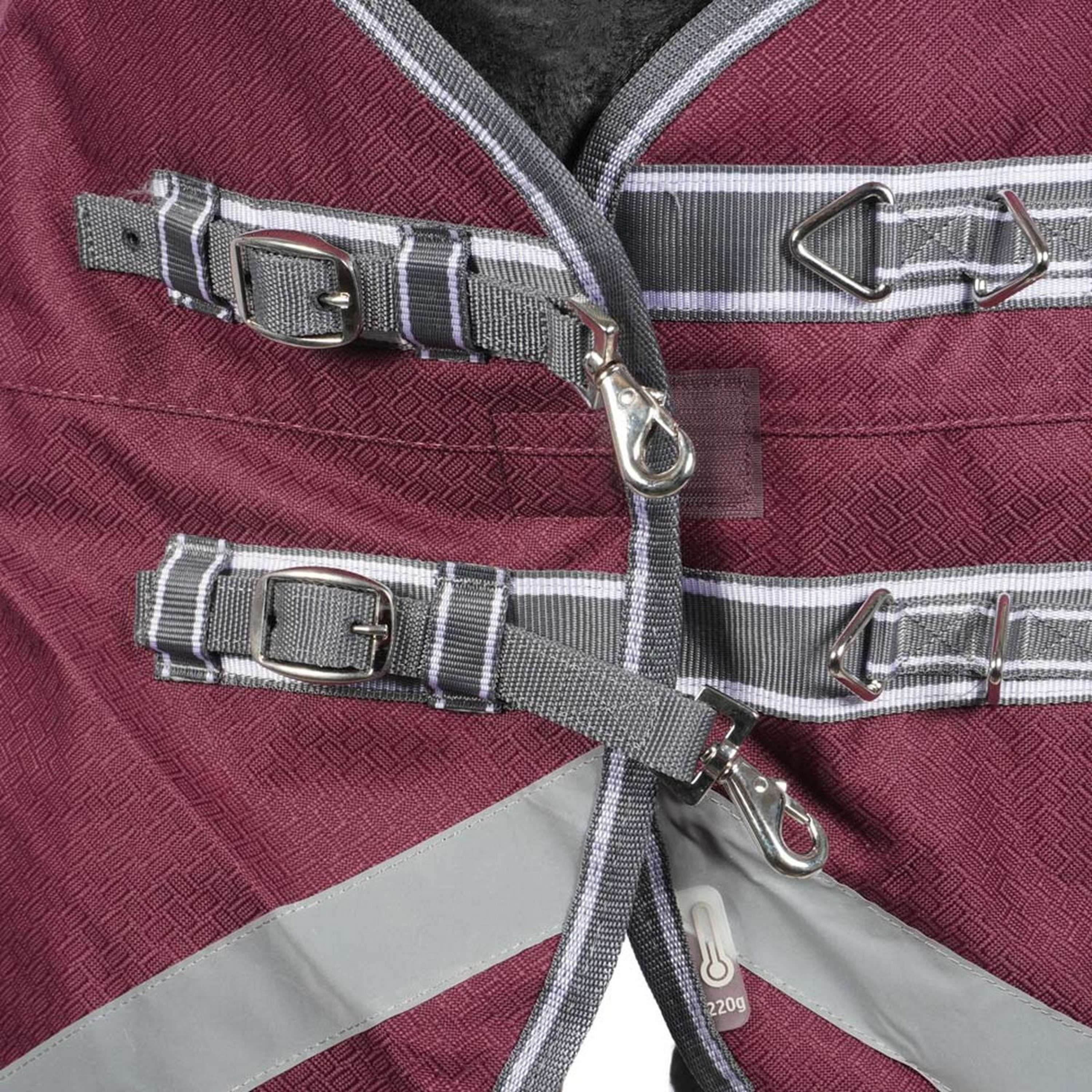 WeatherBeeta Couverture d'Hiver ComFiTec Plus Dynamic II Standard Neck Medium 220g Maroon/Gris/Blanc - Image 4