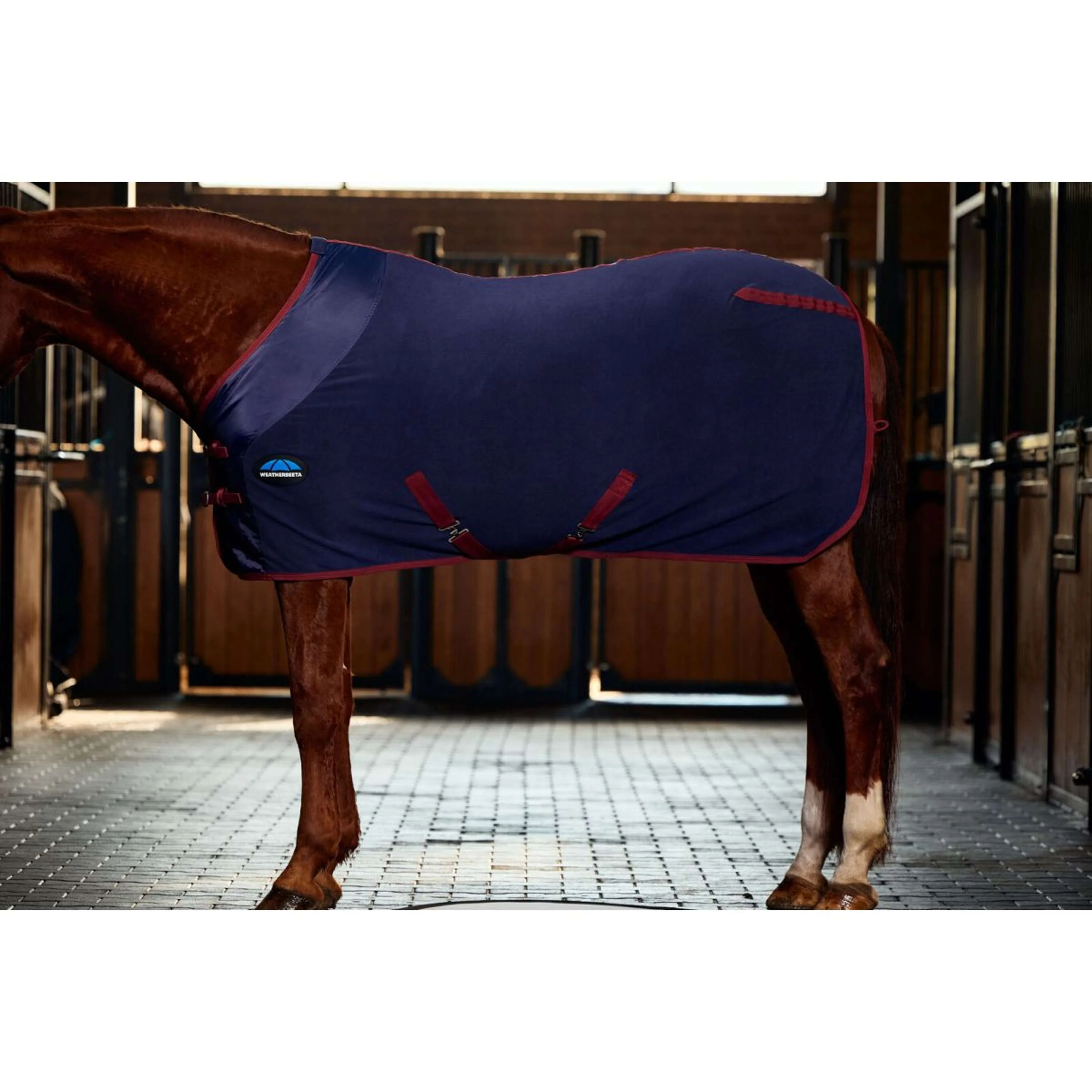 WeatherBeeta Couverture Polaire Anti-Static Cooler Standard Neck Marine/Bordeaux - Image 2