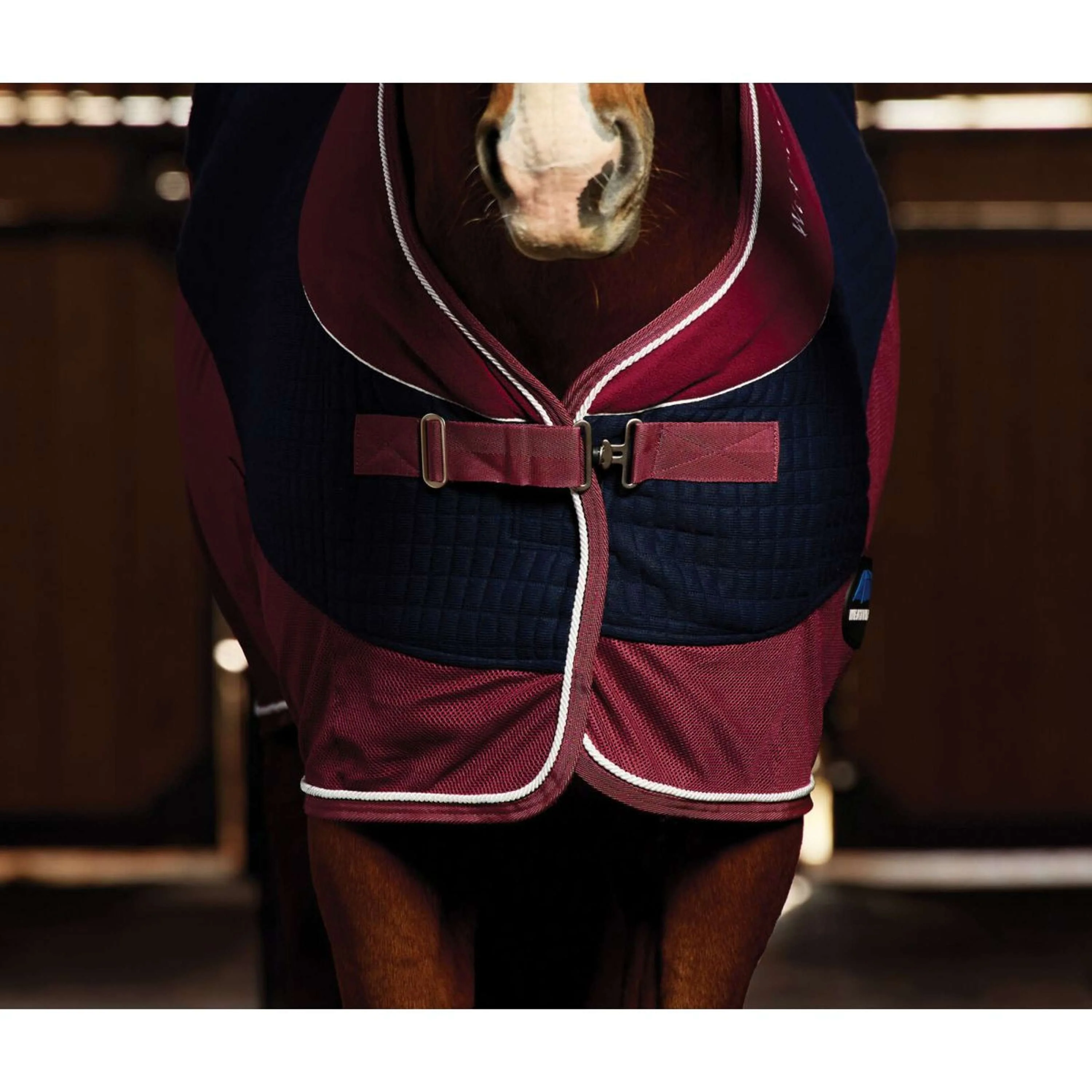 WeatherBeeta Couverture Polaire Thermo-Air Standard Neck Marine/Bordeaux - Image 2