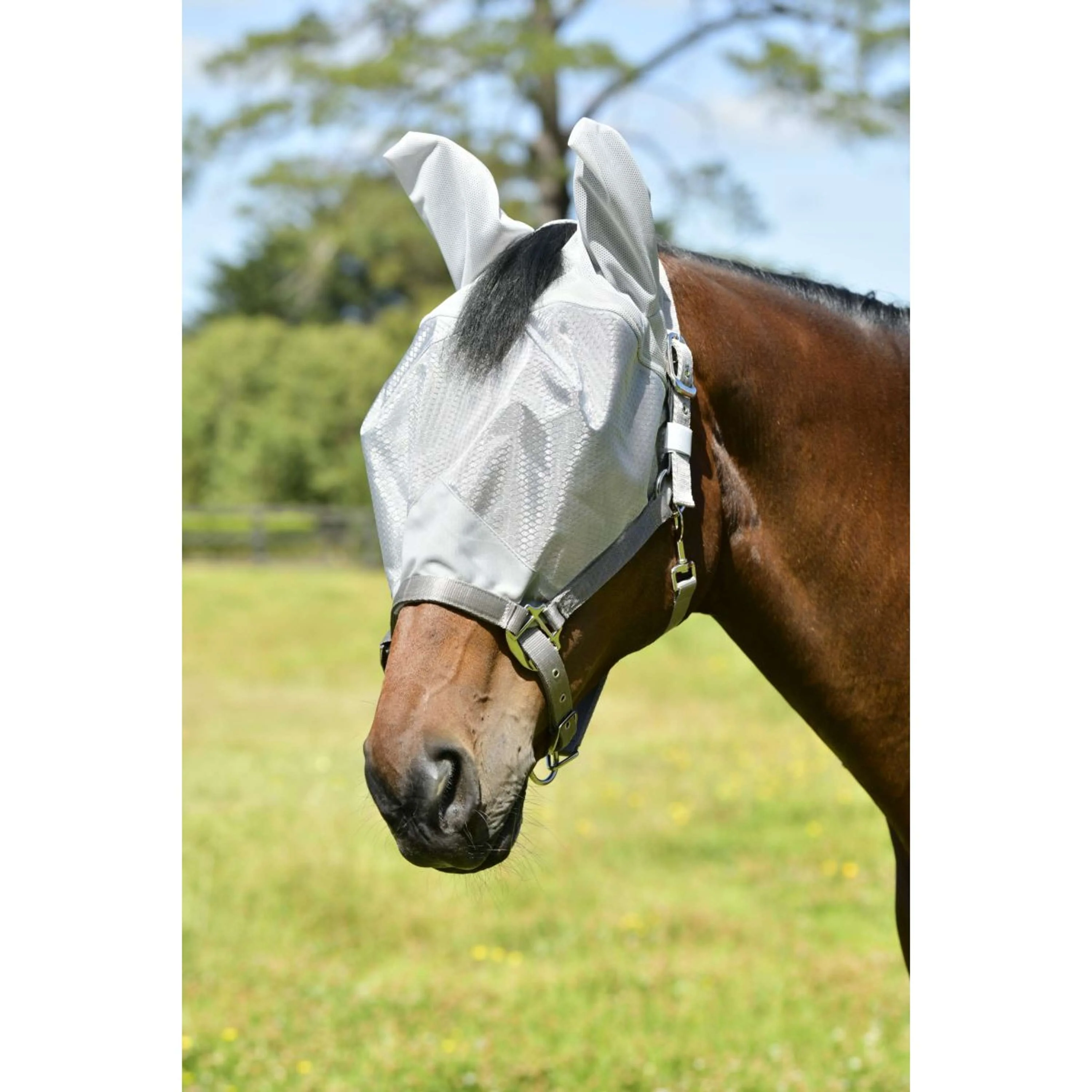 WeatherBeeta Masque Anti-Mouches ComFiTec Hexi Dual Argent - Image 3