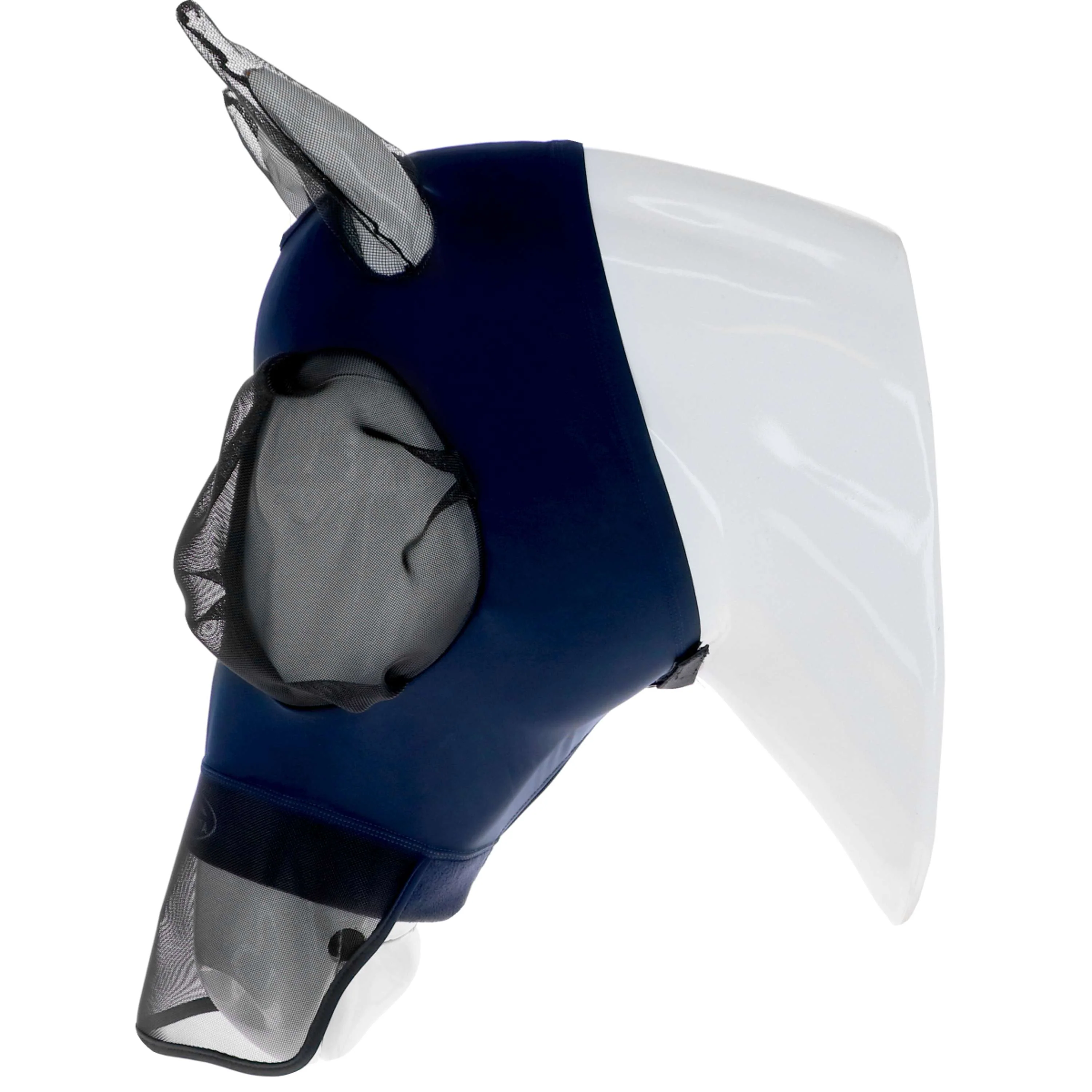 WeatherBeeta Masque Anti-Mouches ComFiTec Luxe Bug Eye Saver avec Oreilles et Nez Marin/Noir - Image 3