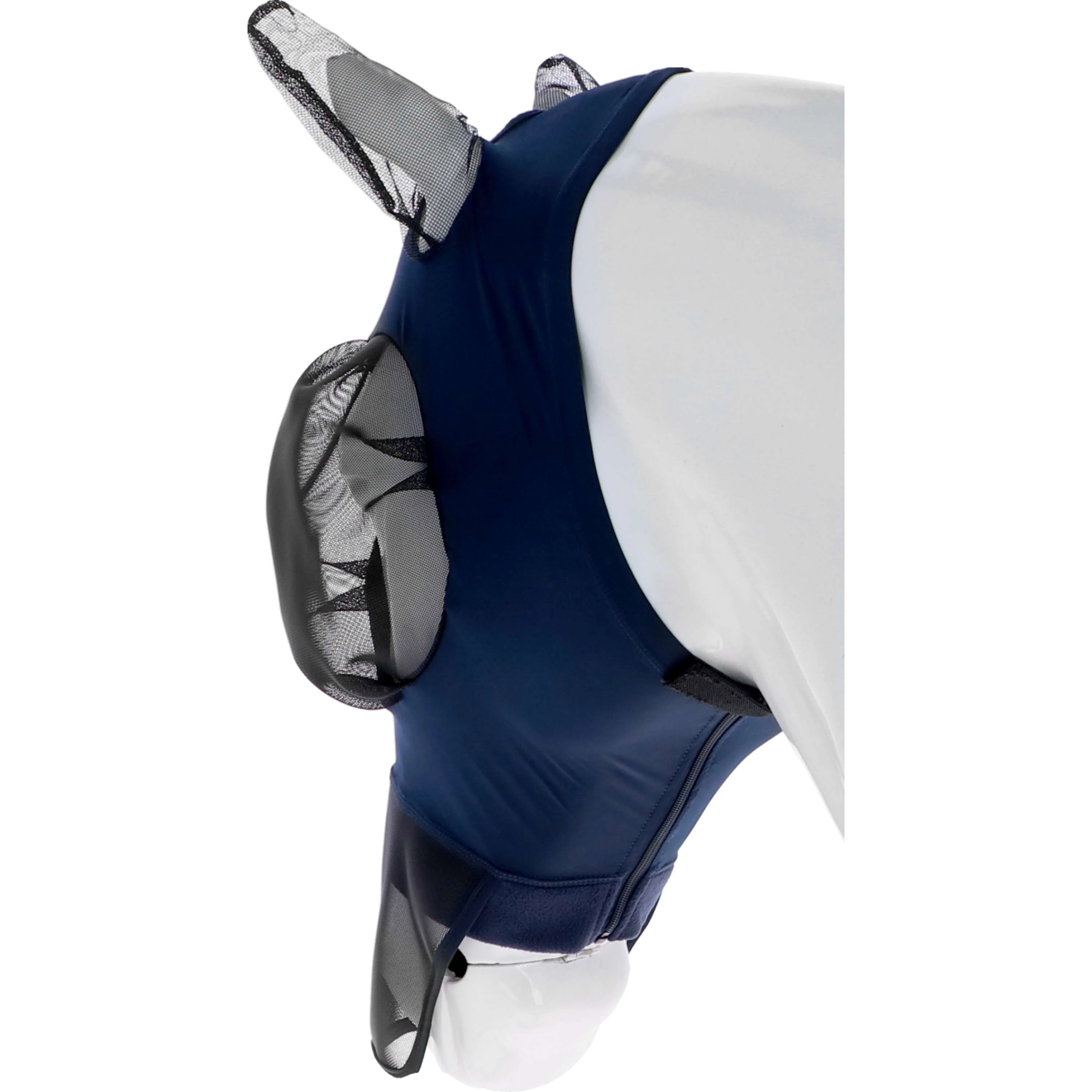 WeatherBeeta Masque Anti-Mouches ComFiTec Luxe Bug Eye Saver avec Oreilles et Nez Marin/Noir - Image 5