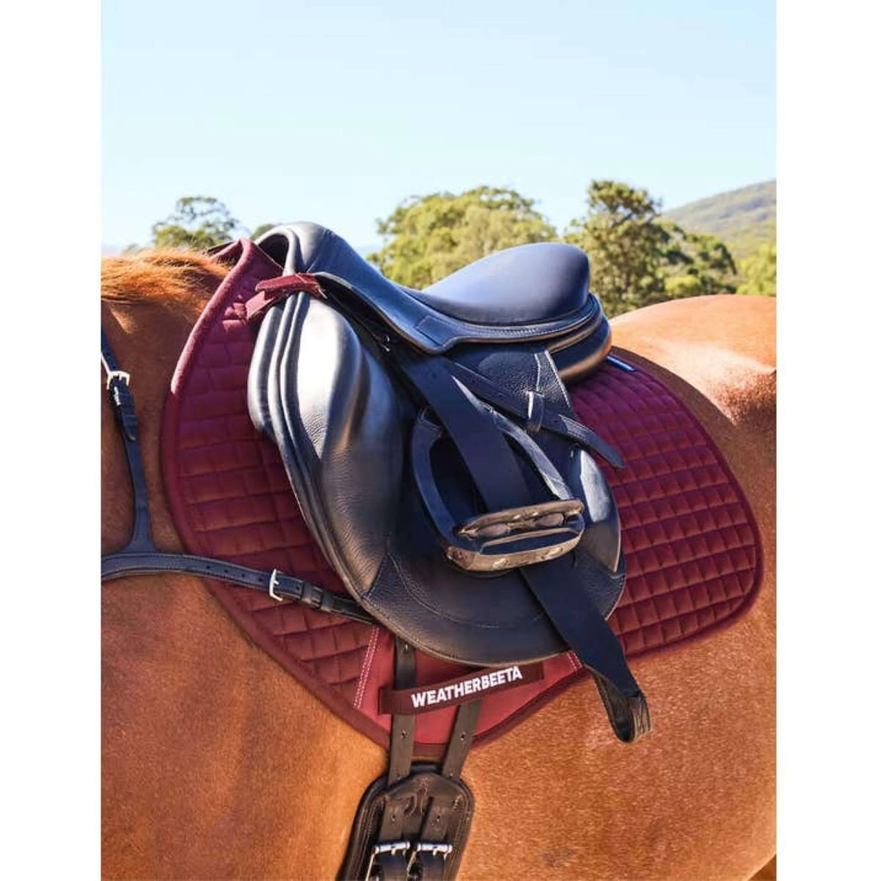 WeatherBeeta Tapis de Selle Prime Air-Tec de Saut Bordeaux - Image 2