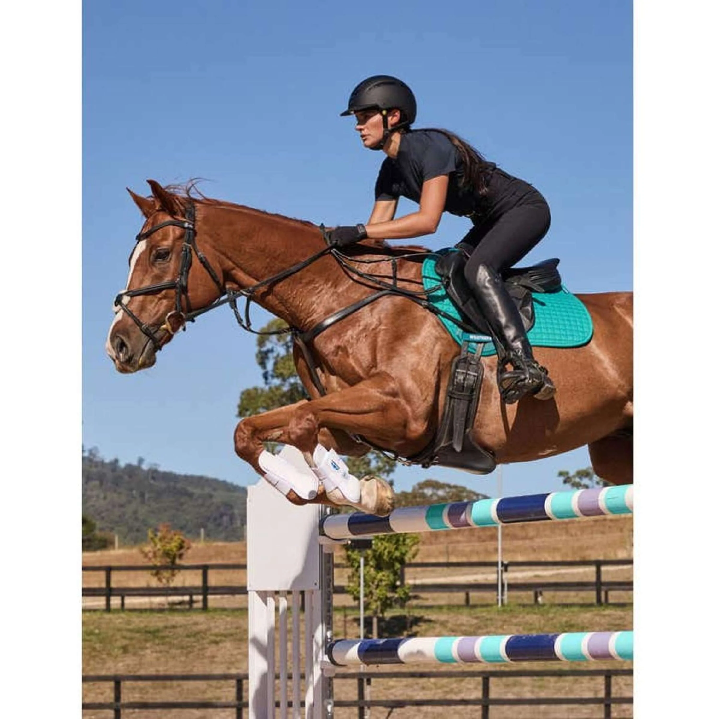 WeatherBeeta Tapis de Selle Prime Air-Tec de Saut Turquoise foncé - Image 2