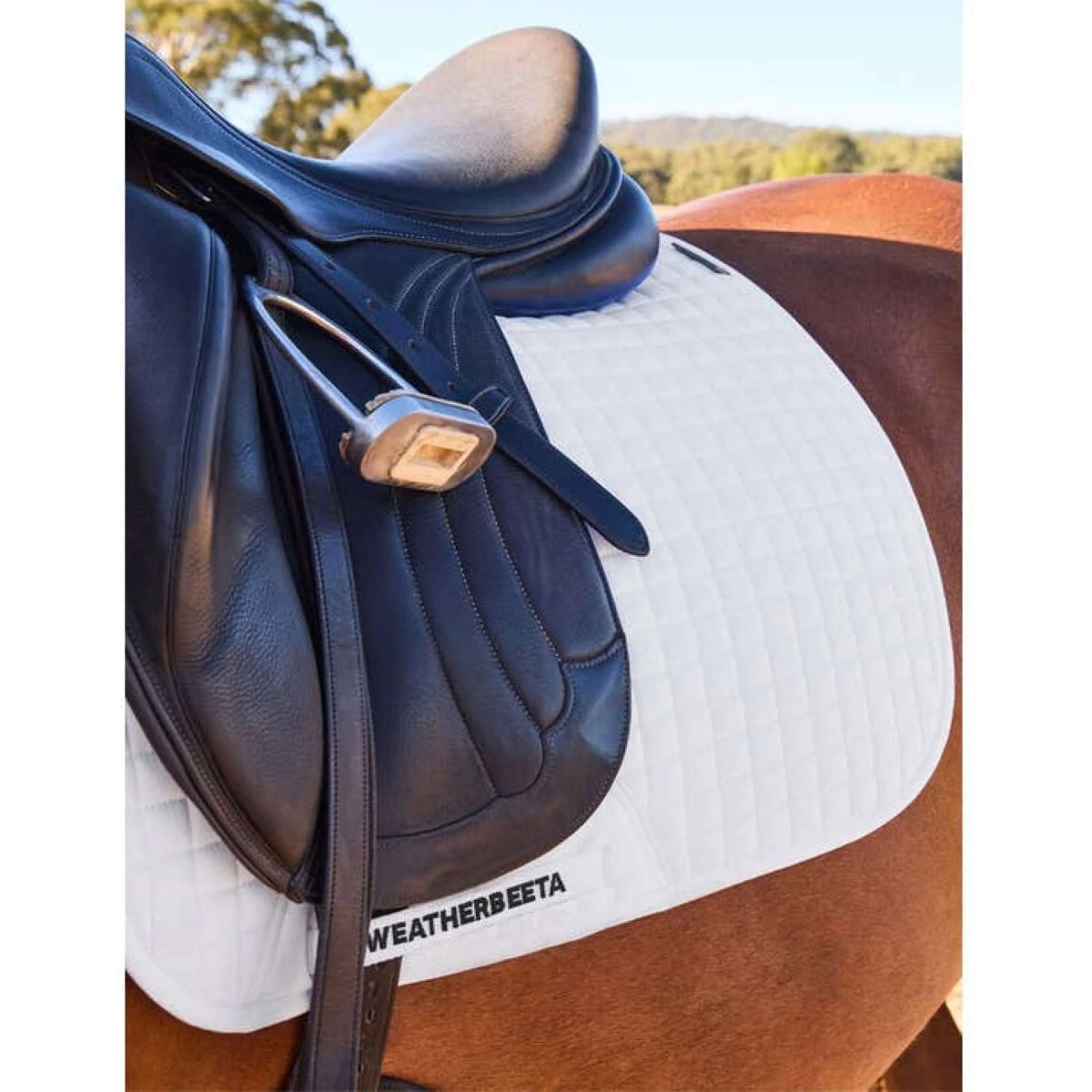 WeatherBeeta Tapis de Selle Prime Air-Tec Dressage Blanc - Image 3
