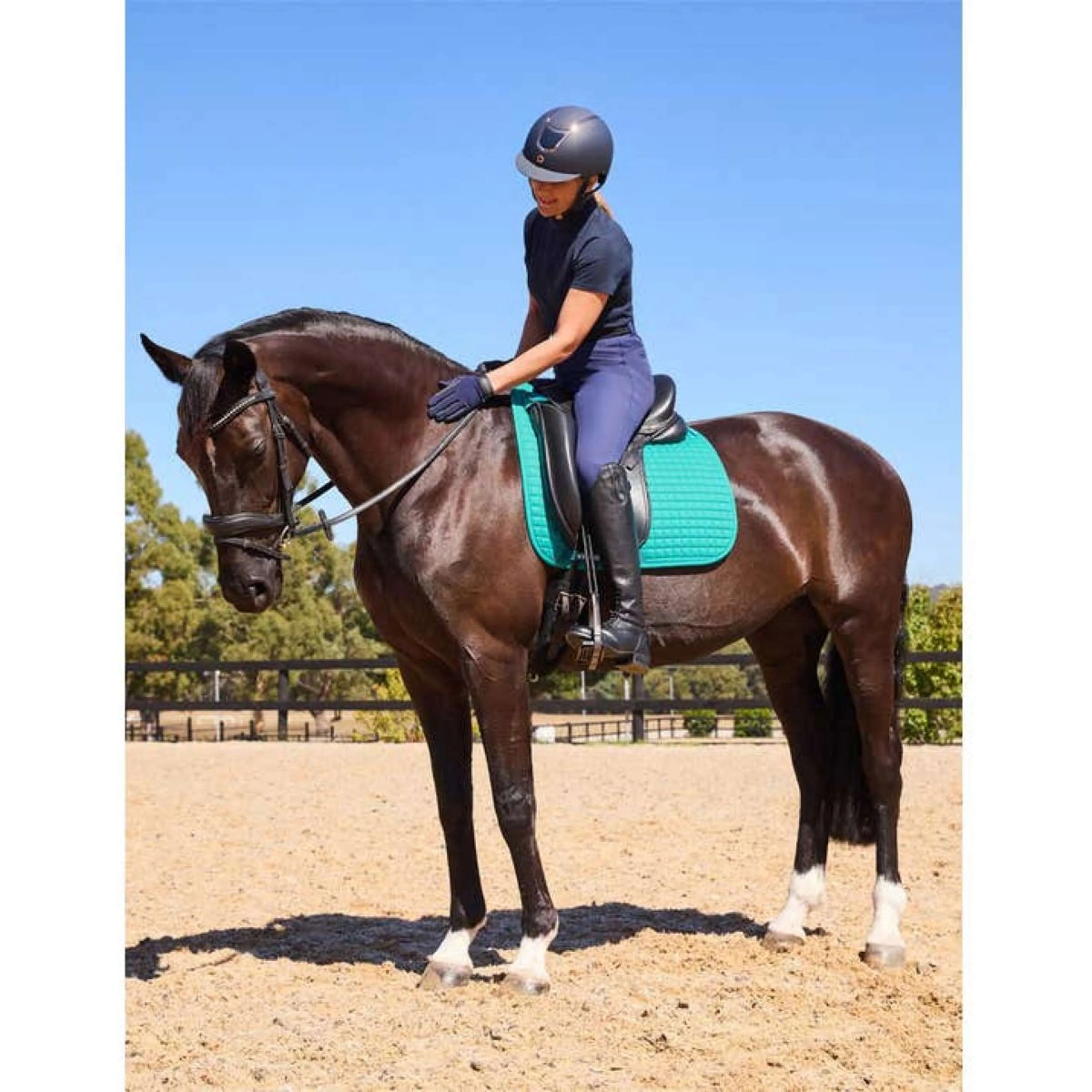WeatherBeeta Tapis de Selle Prime Air-Tec Dressage Turquoise foncé - Image 2