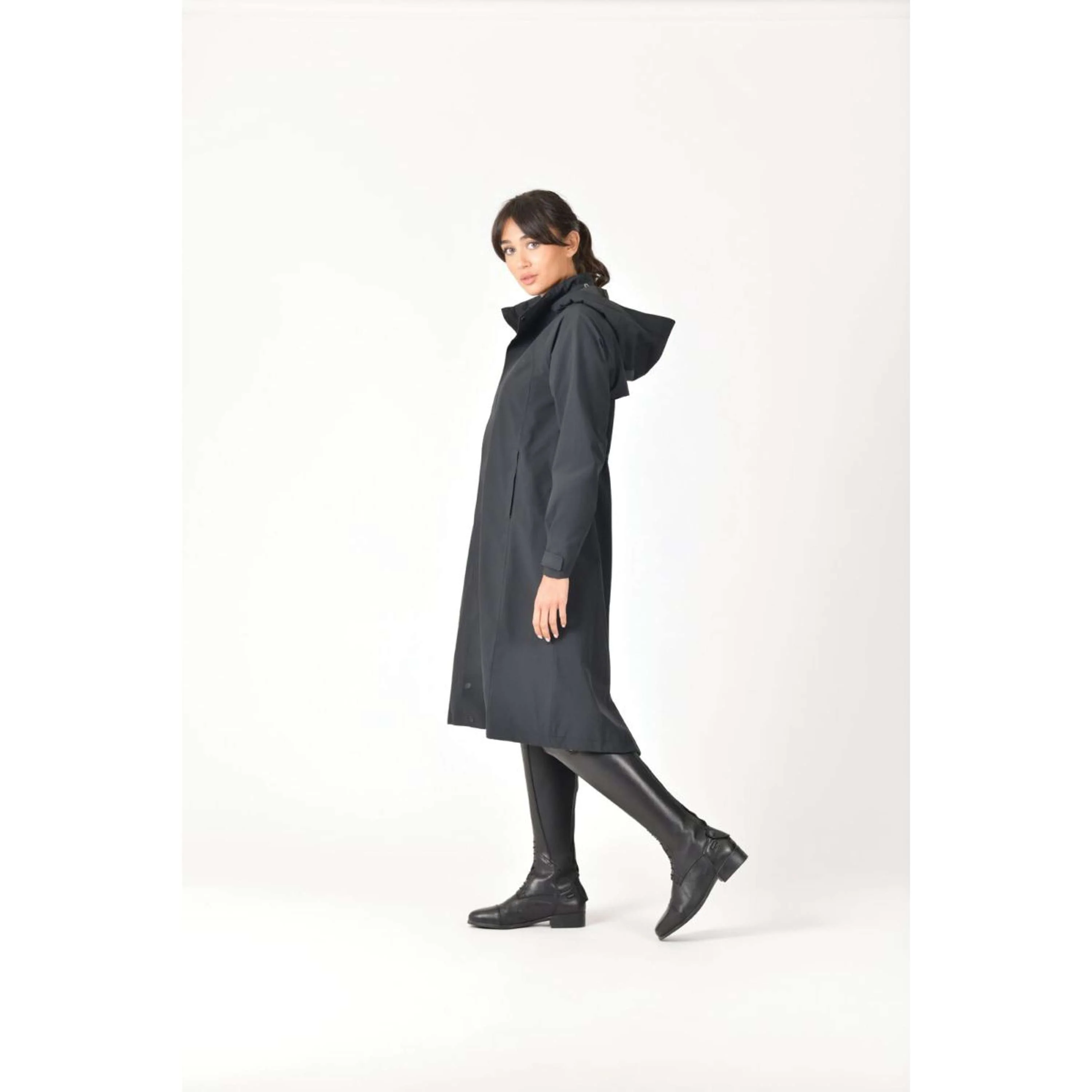 WeatherBeeta Veste Longue Windbreaker Longline Noir - Image 3