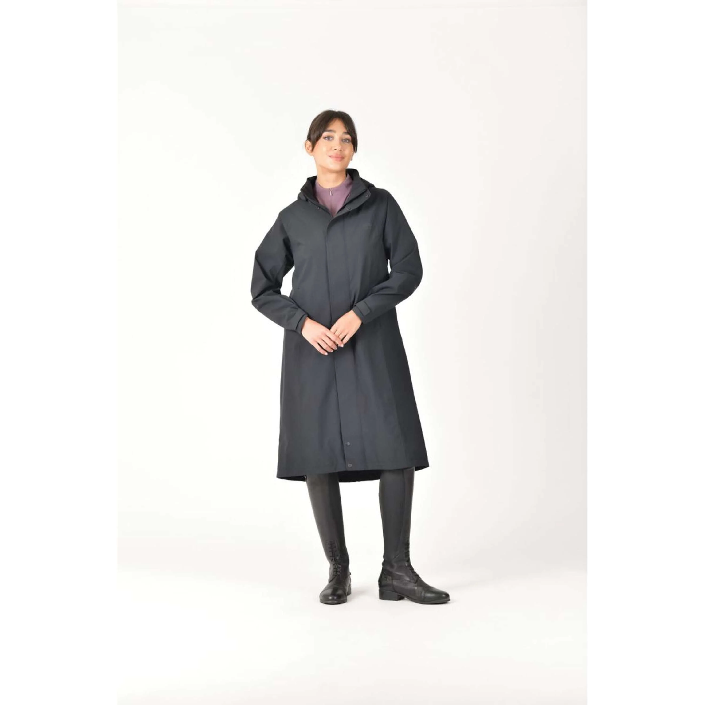 WeatherBeeta Veste Longue Windbreaker Longline Noir - Image 4